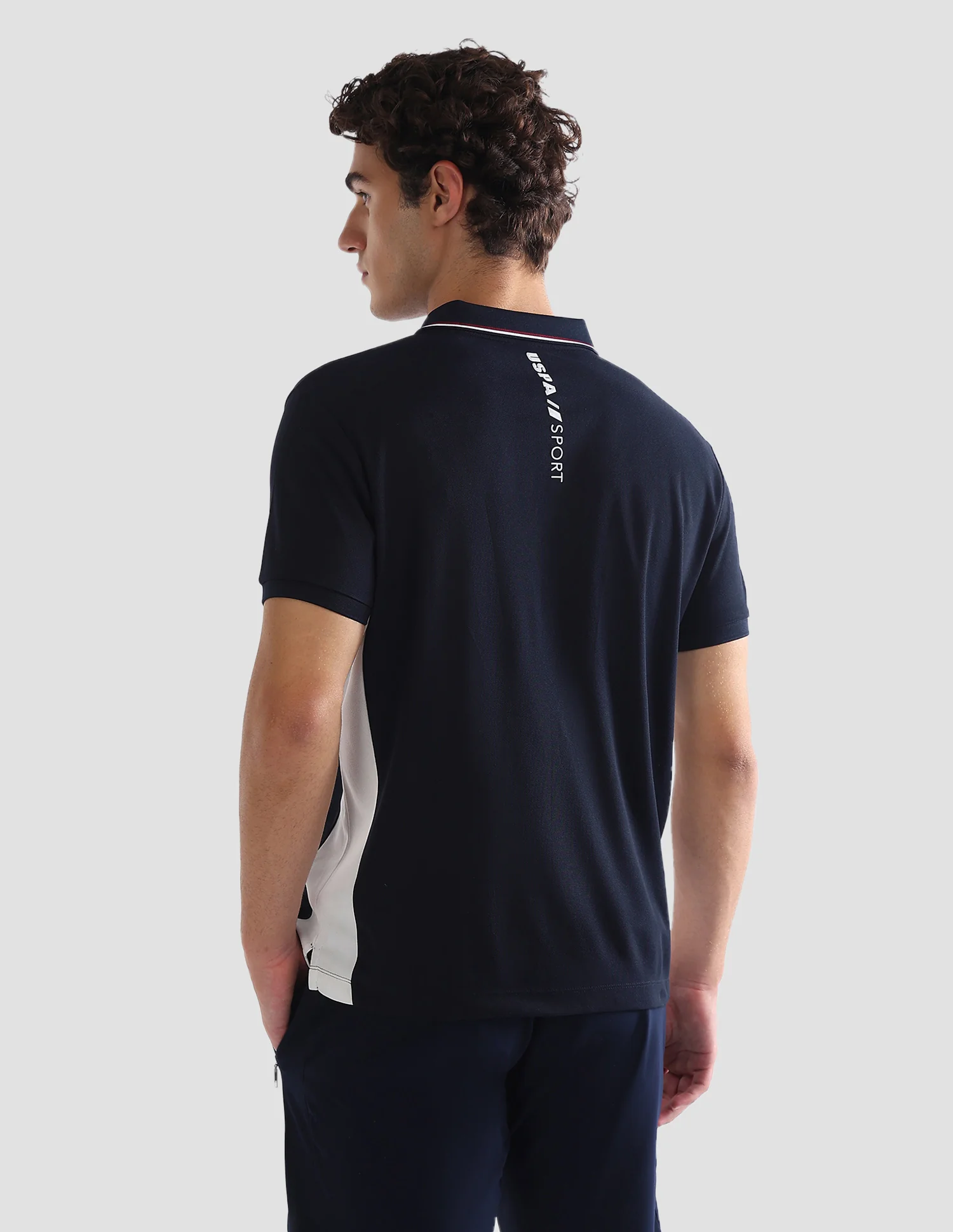 Solid Slim Fit Active Polo Shirt - Image 5