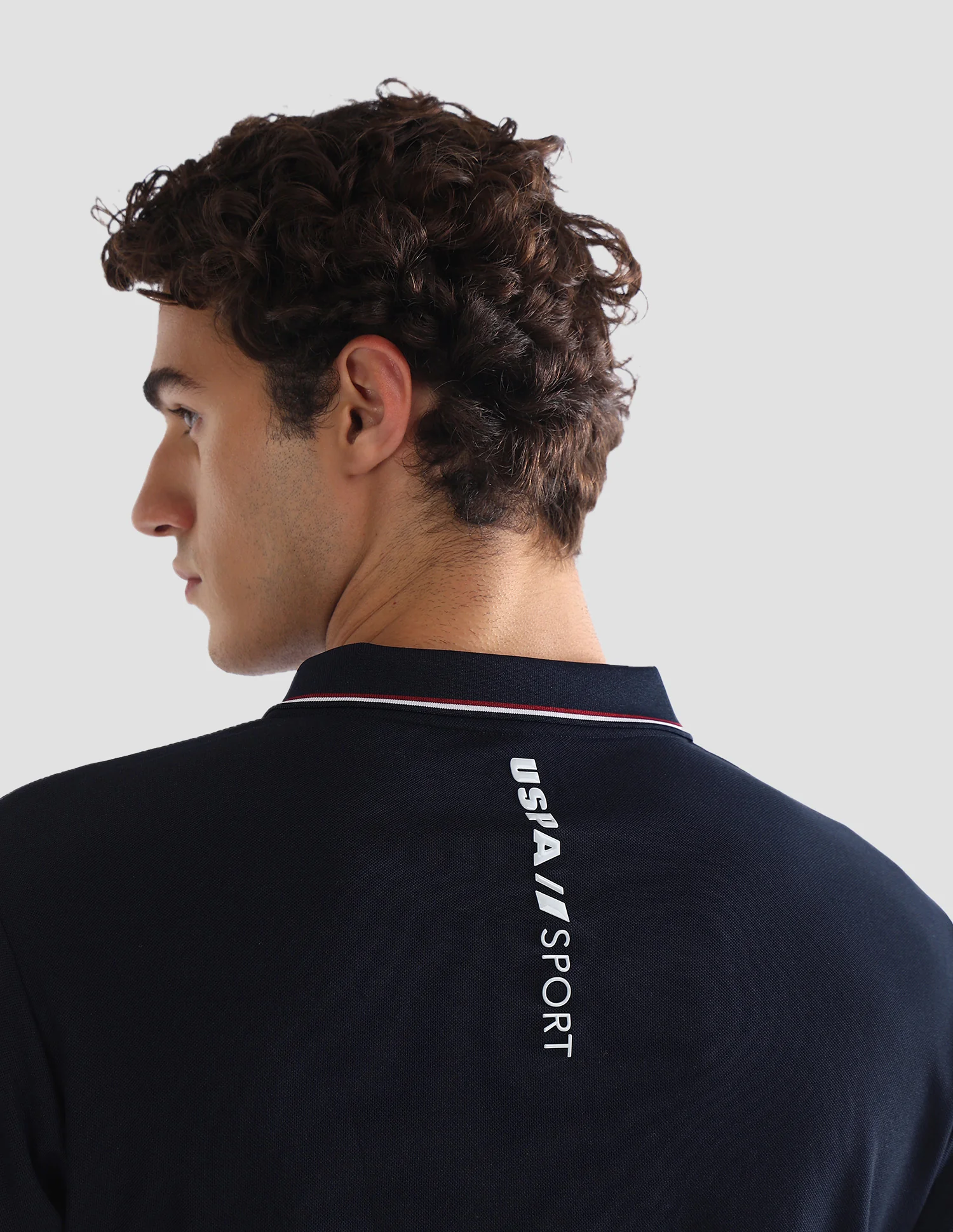 Solid Slim Fit Active Polo Shirt - Image 8