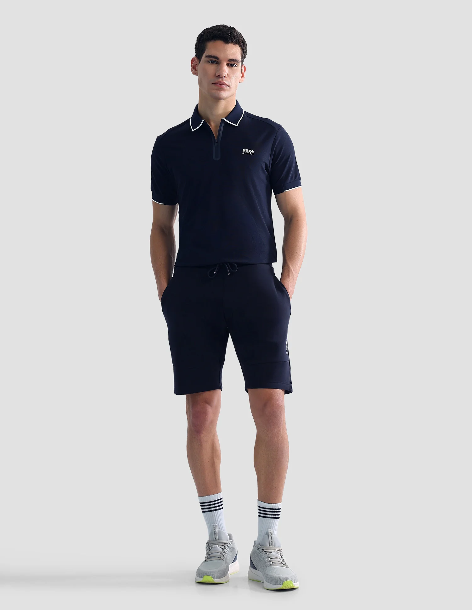 Solid Slim Fit Active Polo Shirt - Image 3