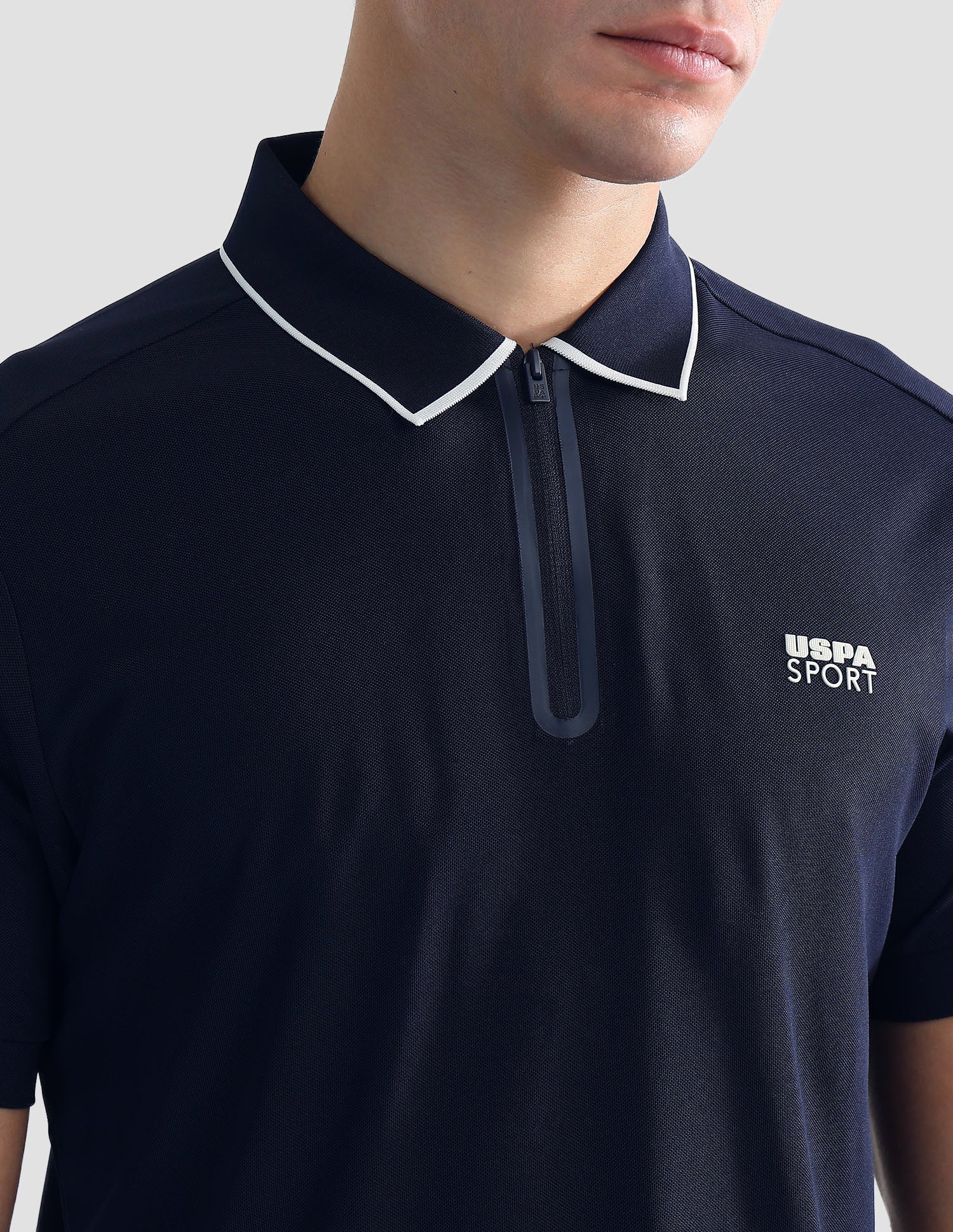 Solid Slim Fit Active Polo Shirt - Image 7