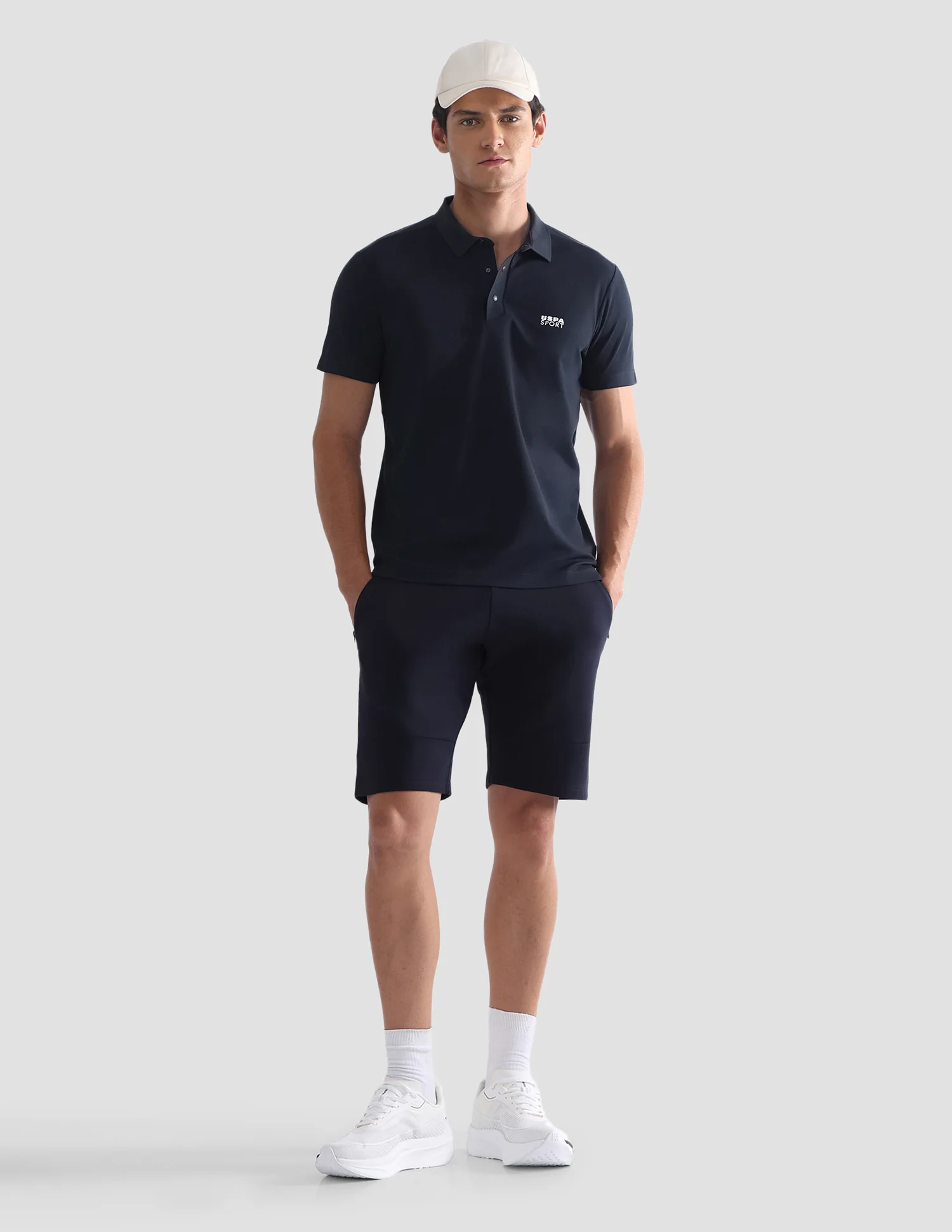 Solid Slim Fit Active Polo Shirt - Image 3