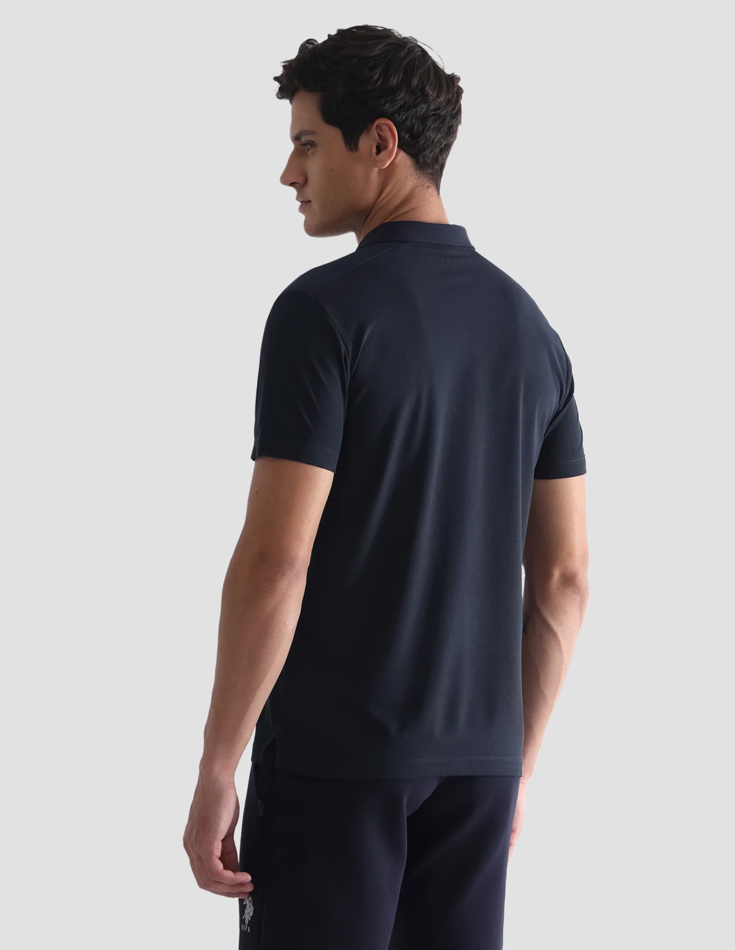 Solid Slim Fit Active Polo Shirt - Image 5