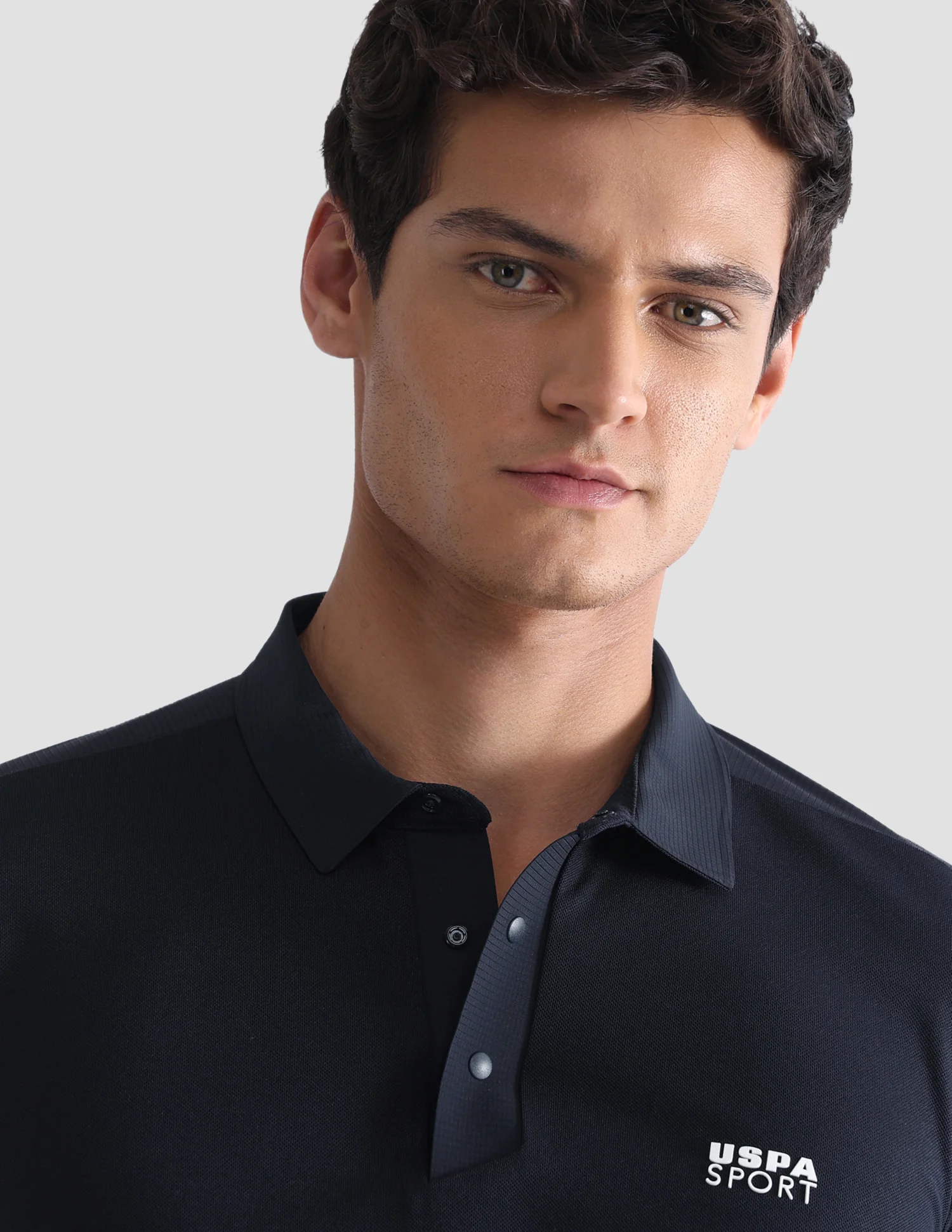 Solid Slim Fit Active Polo Shirt - Image 7