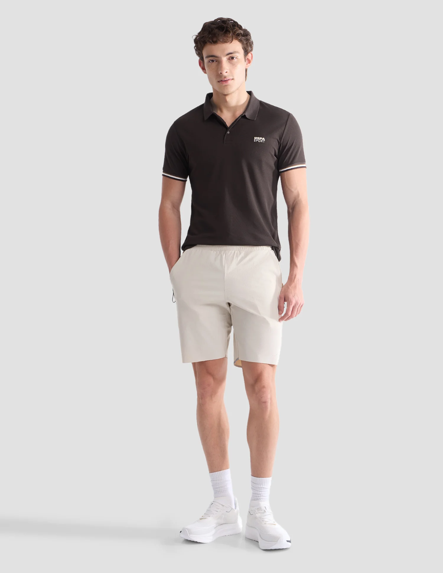 Solid Slim Fit Active Polo Shirt - Image 3