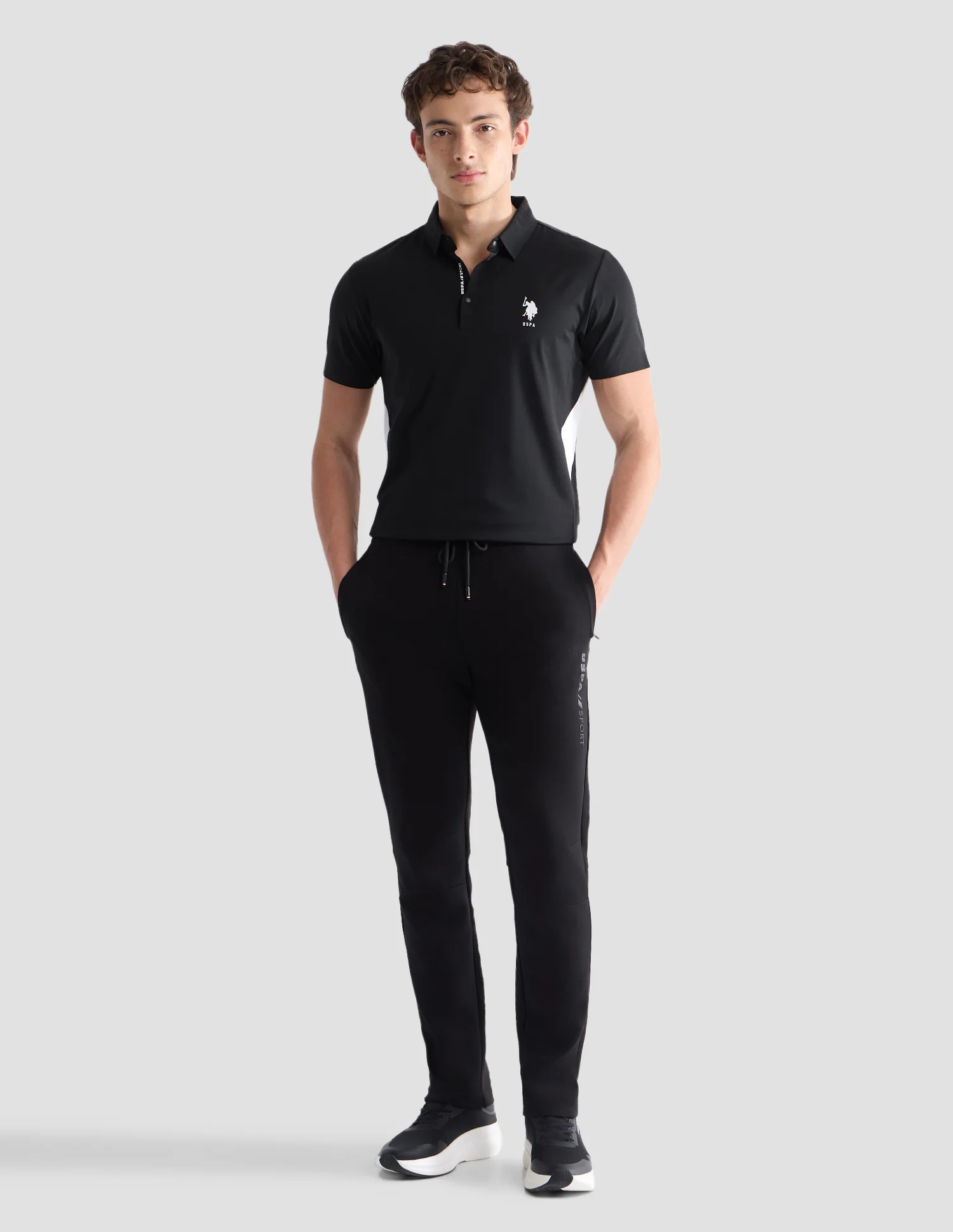 Solid Slim Fit Active Polo Shirt - Image 3
