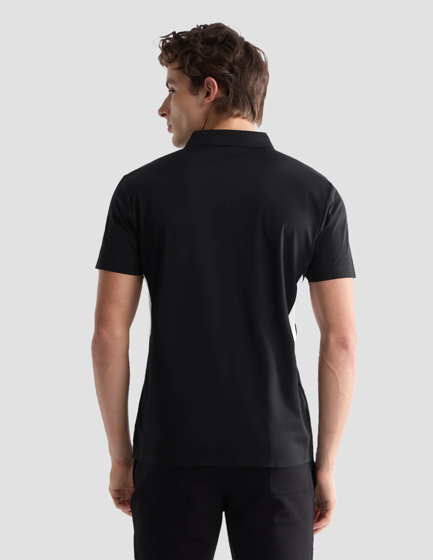 Solid Slim Fit Active Polo Shirt - Image 5