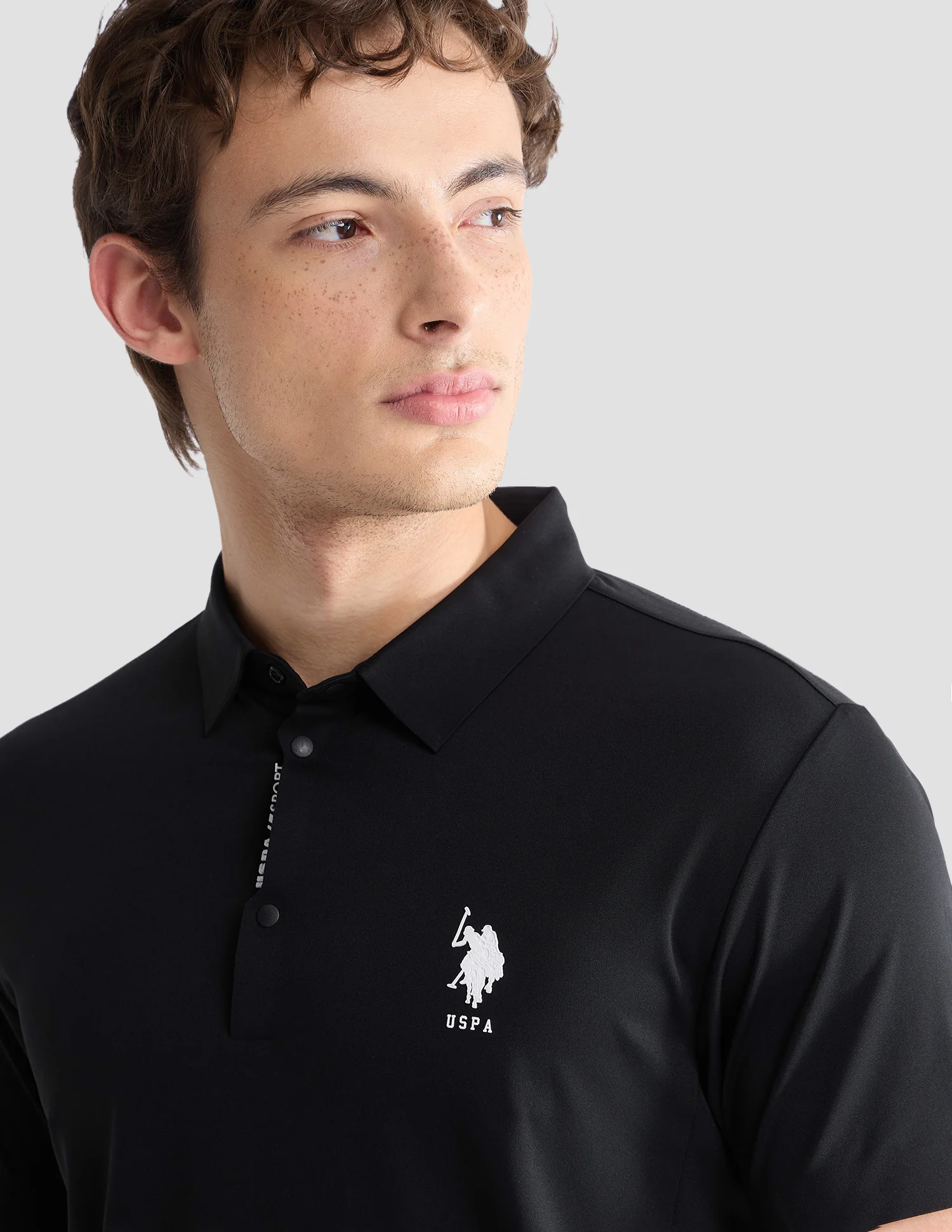 Solid Slim Fit Active Polo Shirt - Image 7