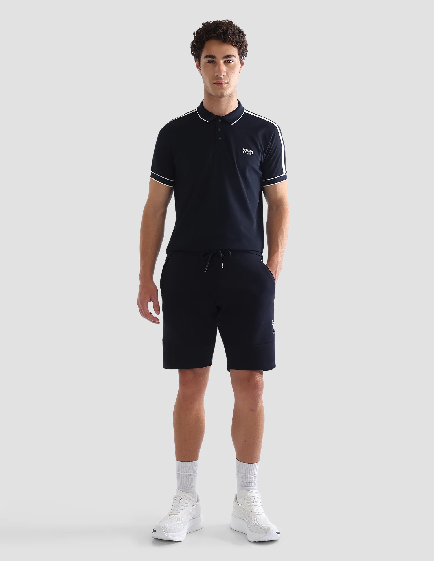 Solid Slim Fit Active Polo Shirt - Image 3