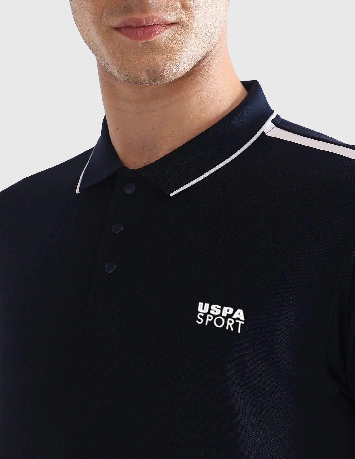 Solid Slim Fit Active Polo Shirt - Image 7