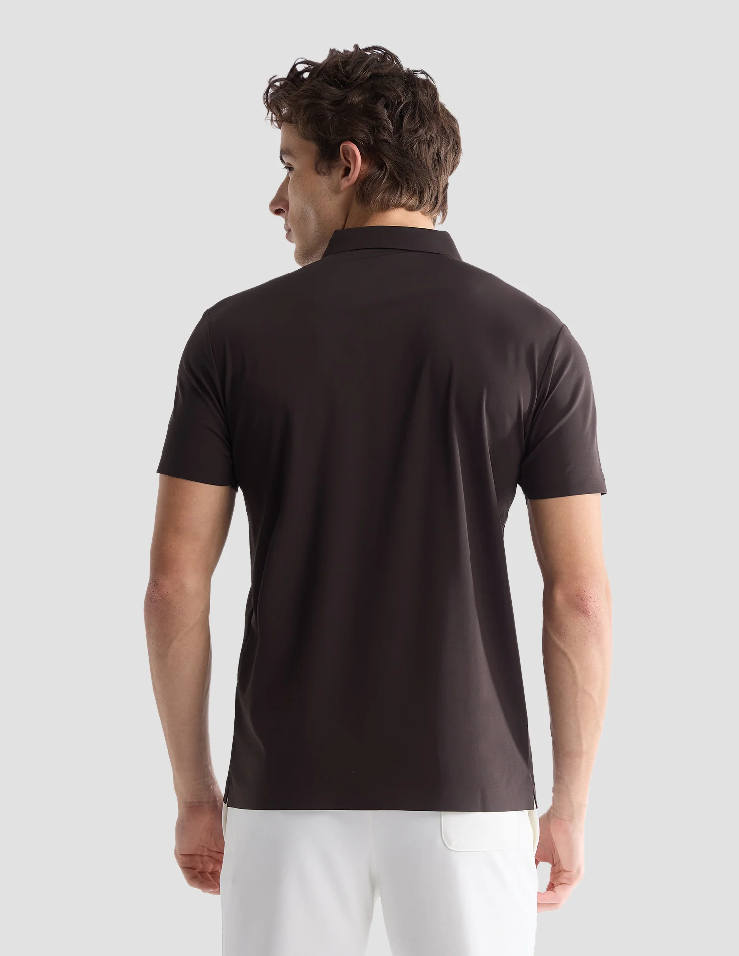 Solid Slim Fit Active Polo Shirt - Image 5