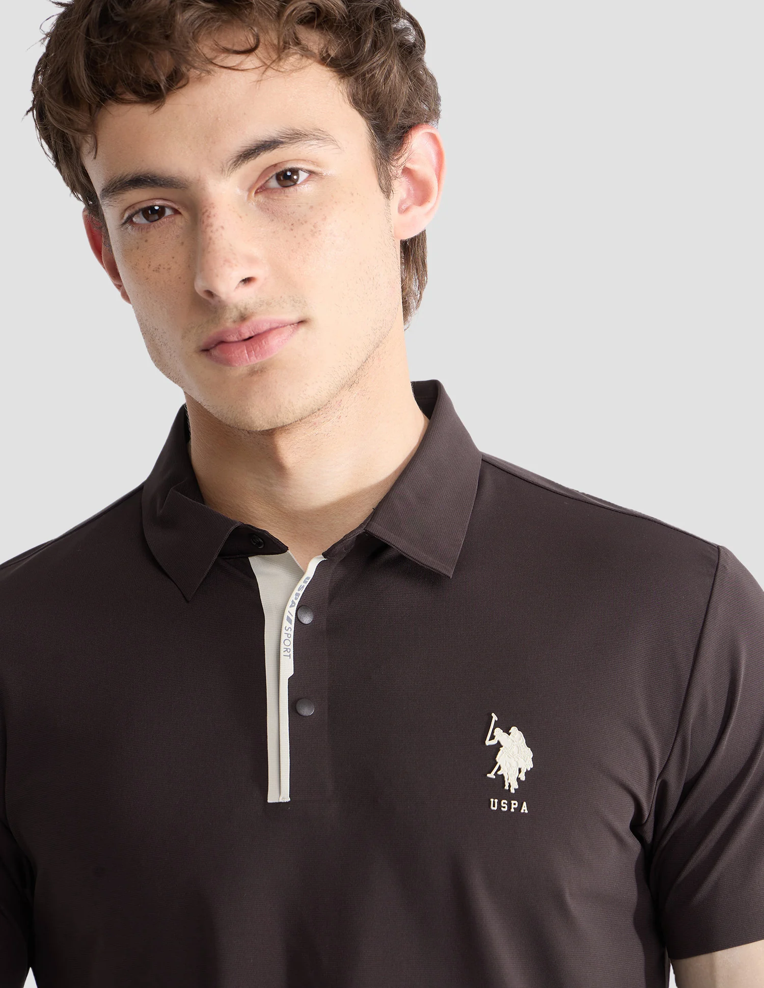 Solid Slim Fit Active Polo Shirt - Image 7