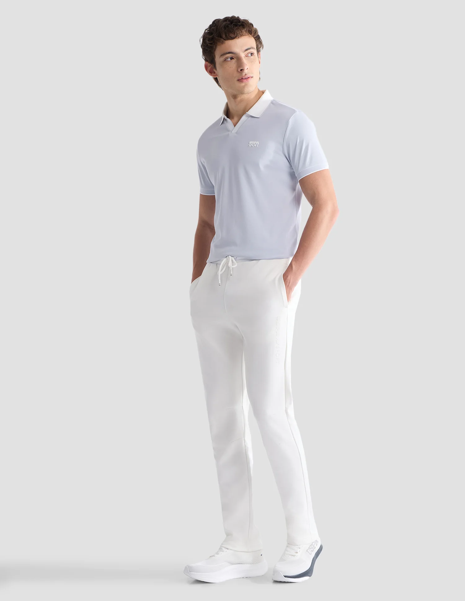 Solid Slim Fit Active Polo Shirt - Image 3