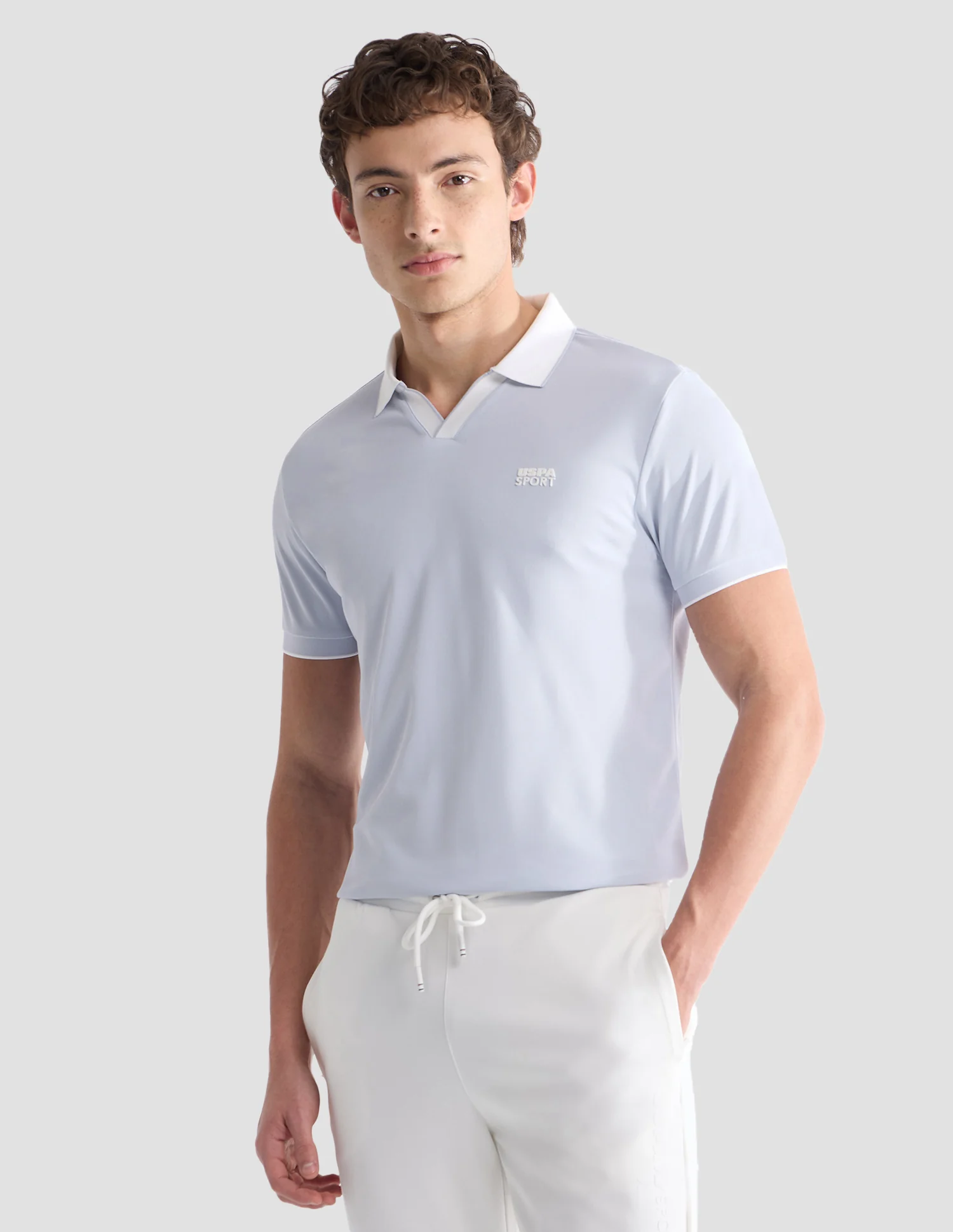 Solid Slim Fit Active Polo Shirt - Image 4