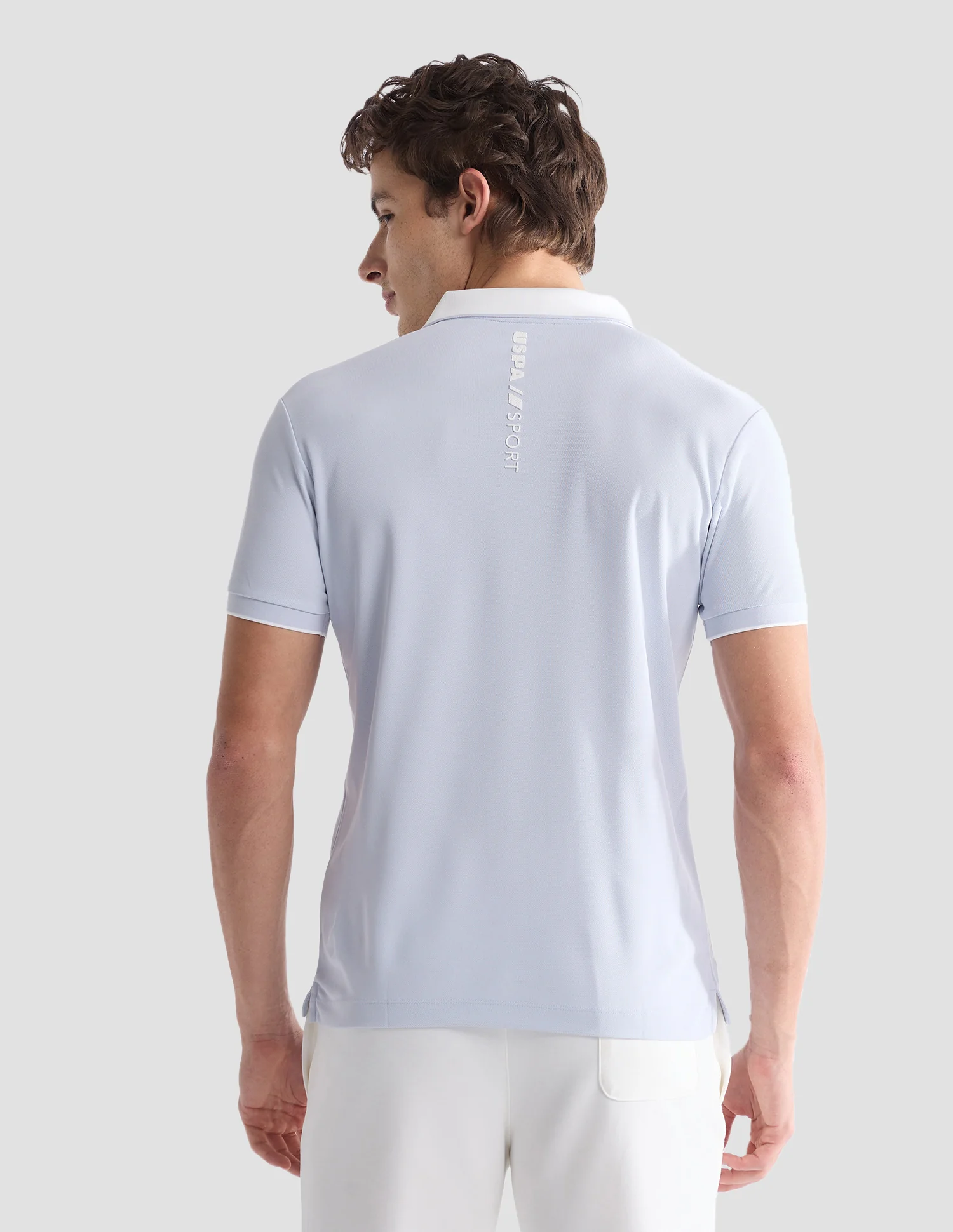 Solid Slim Fit Active Polo Shirt - Image 5