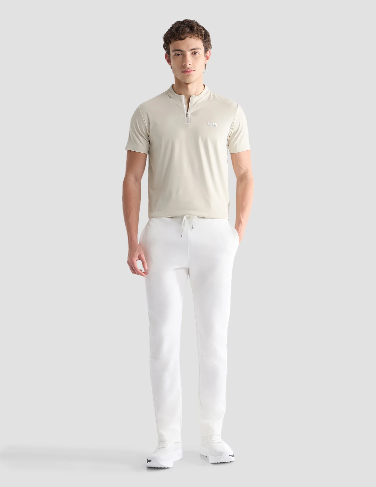 Solid Slim Fit Active Polo Shirt - Image 3