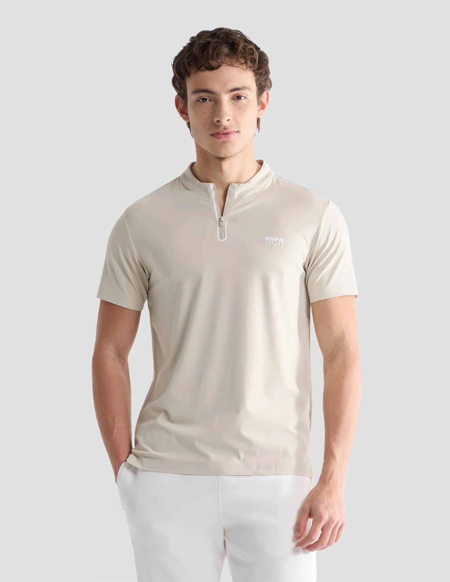 Solid Slim Fit Active Polo Shirt - Image 6