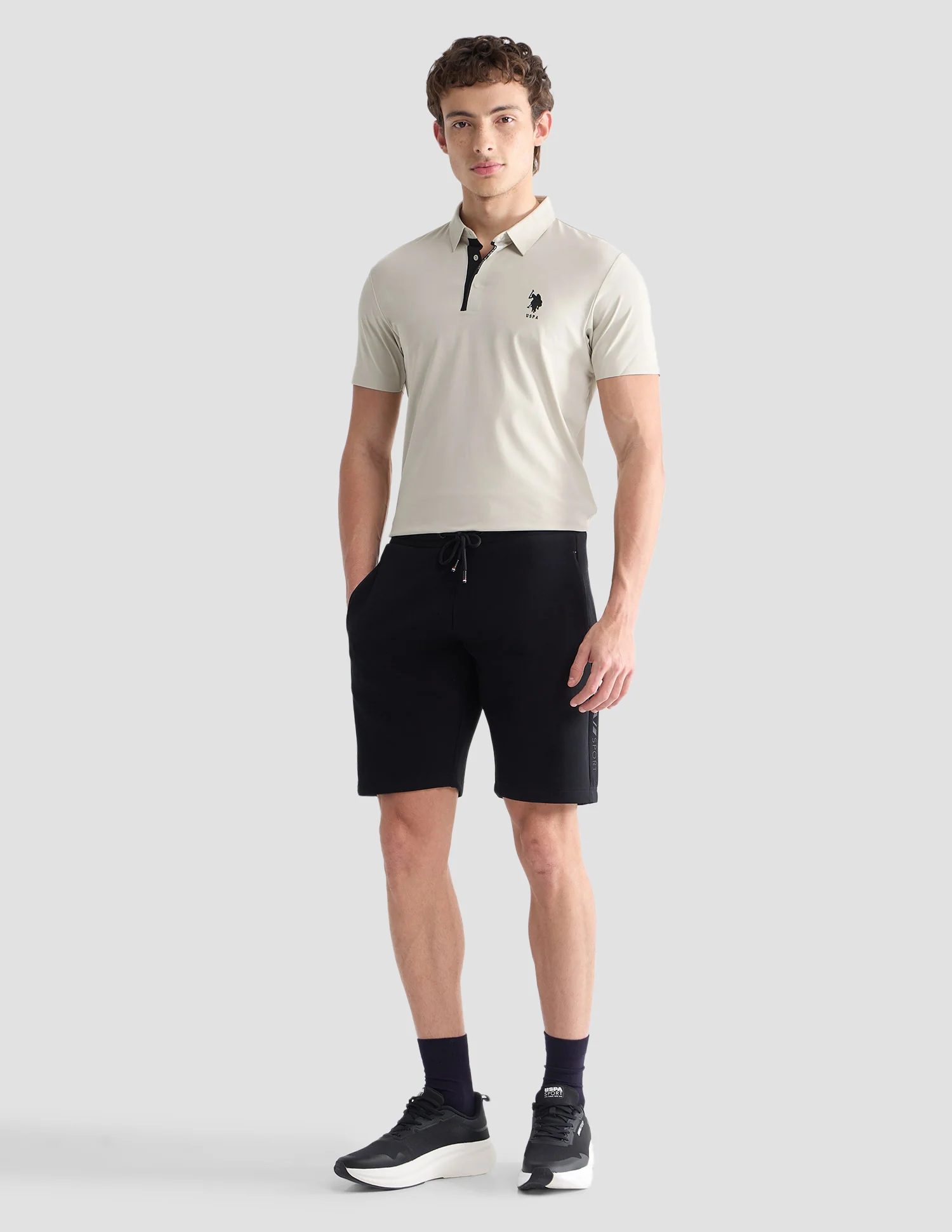 Solid Slim Fit Active Polo Shirt - Image 3