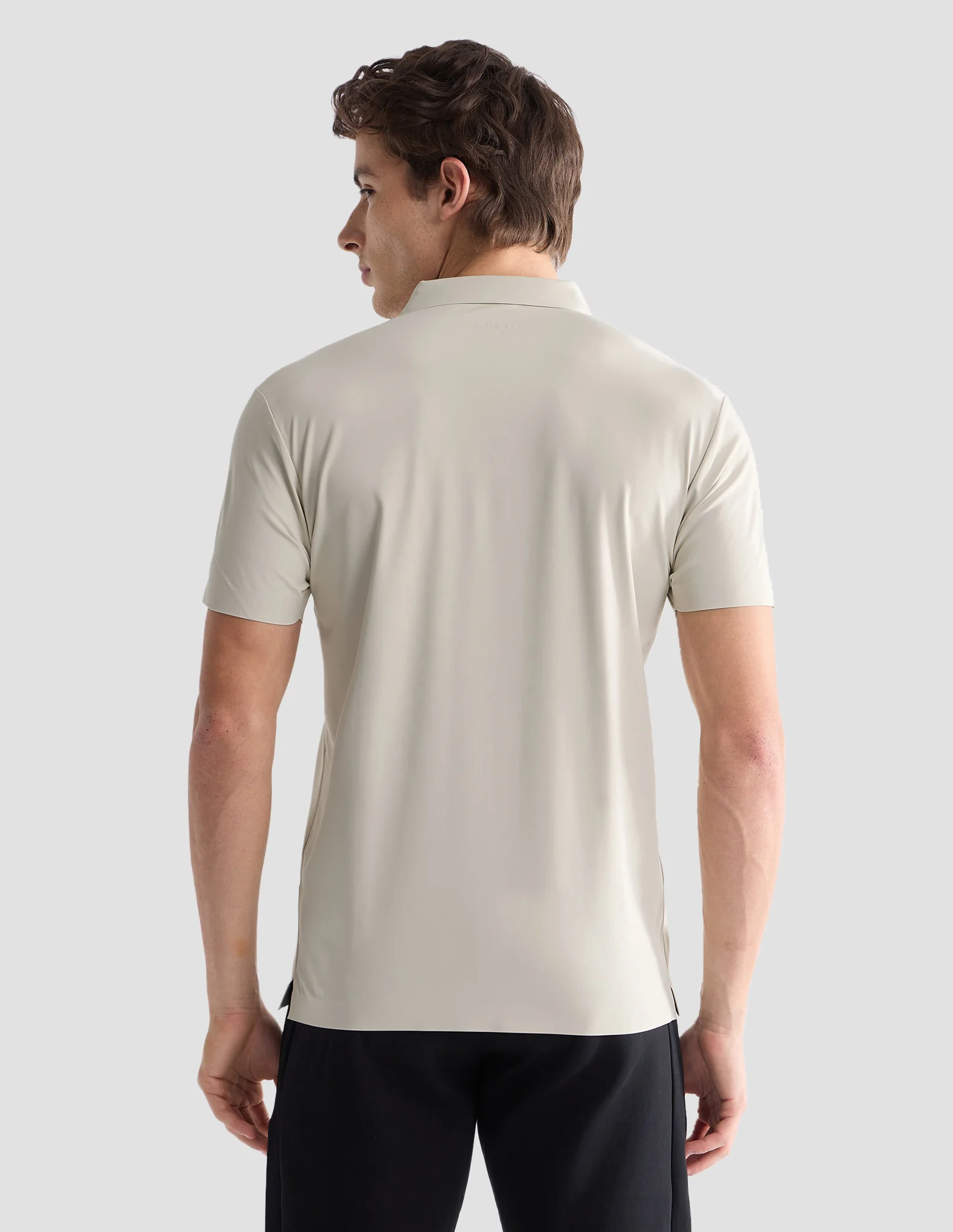 Solid Slim Fit Active Polo Shirt - Image 5