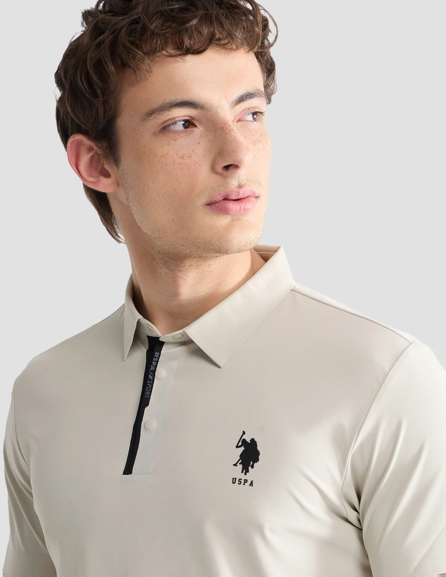 Solid Slim Fit Active Polo Shirt - Image 7