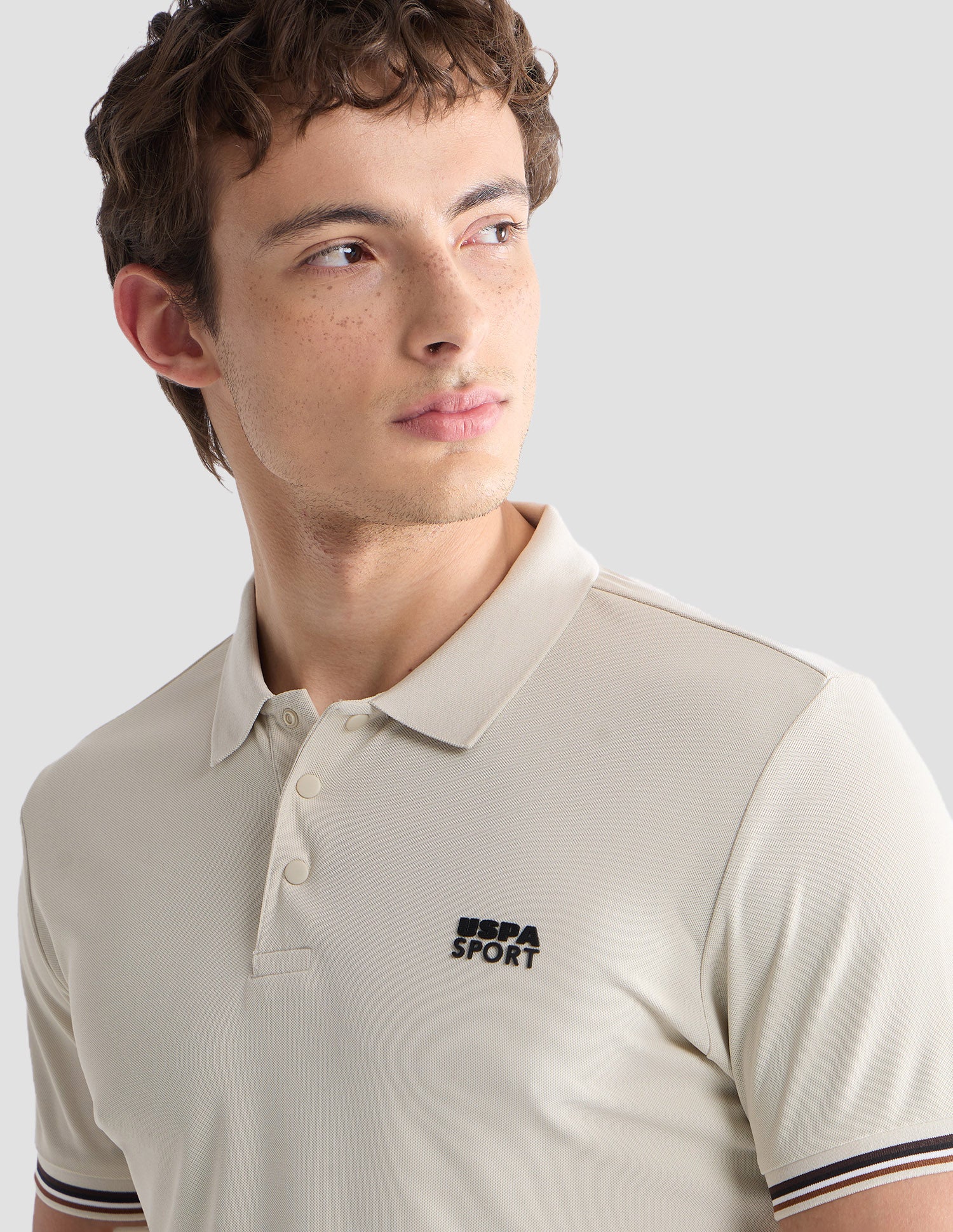 Solid Slim Fit Active Polo Shirt - Image 7