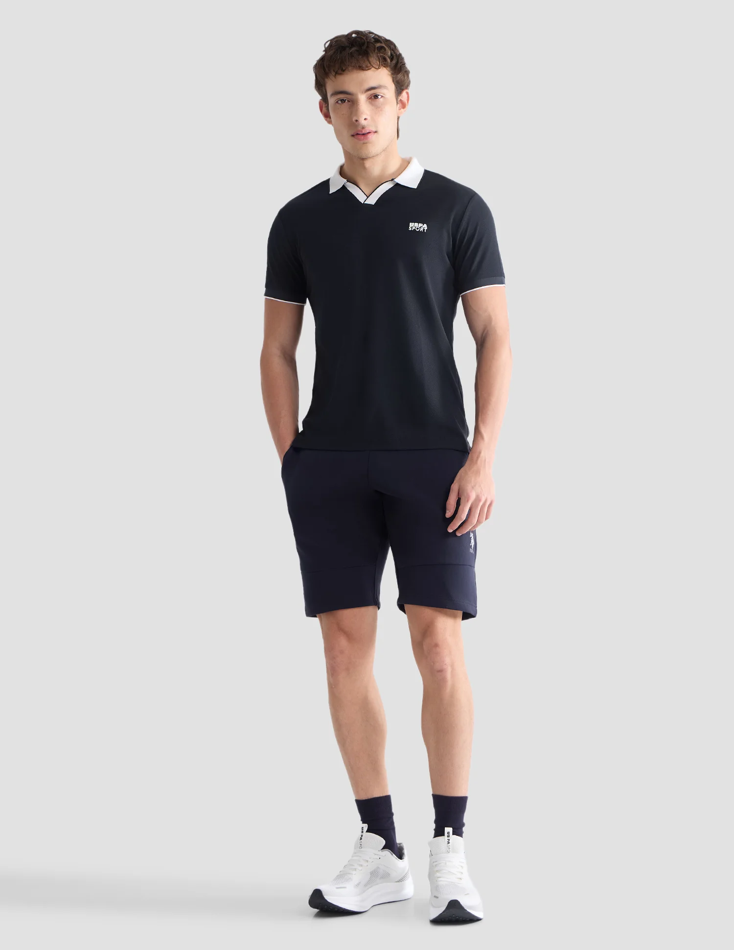 Solid Slim Fit Active Polo Shirt - Image 3