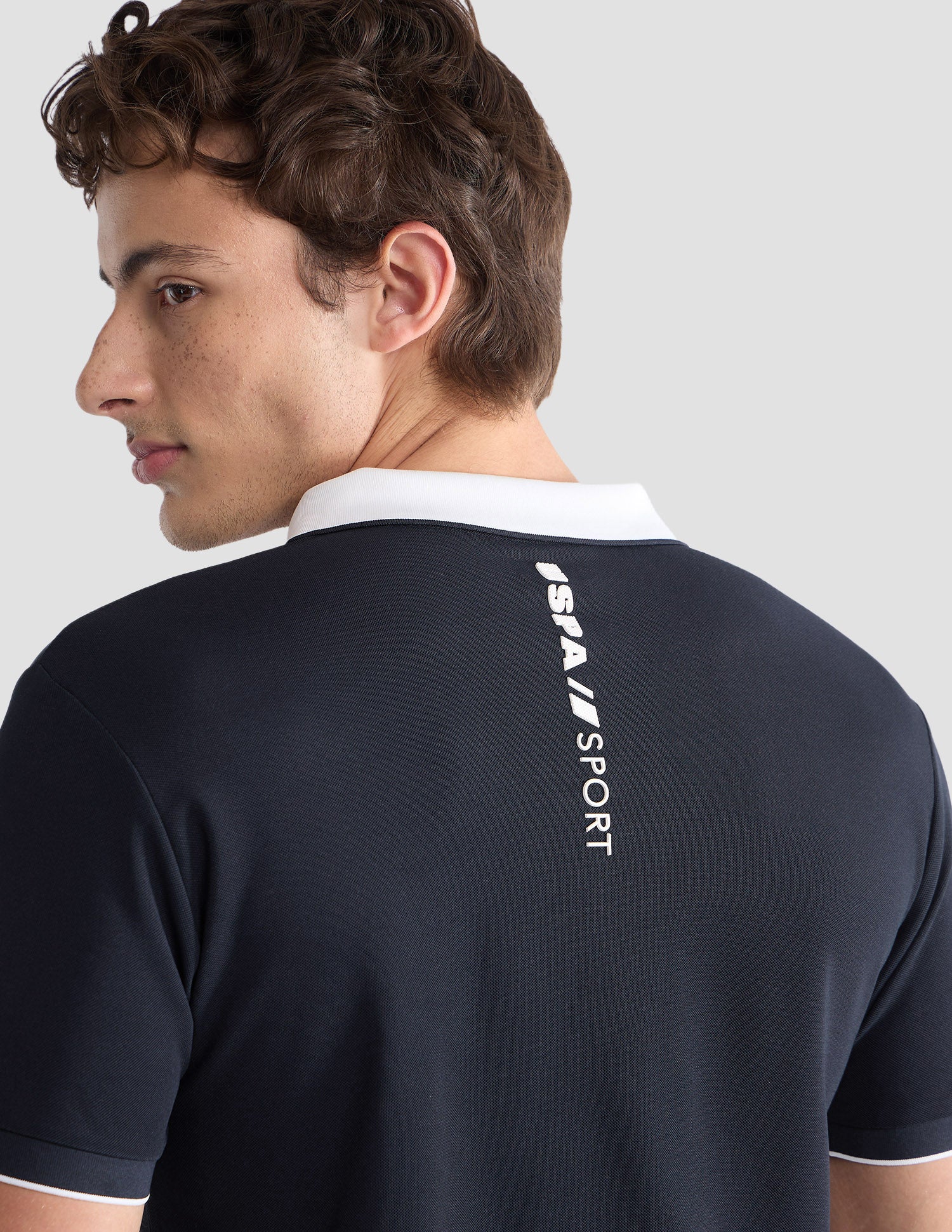 Solid Slim Fit Active Polo Shirt - Image 8