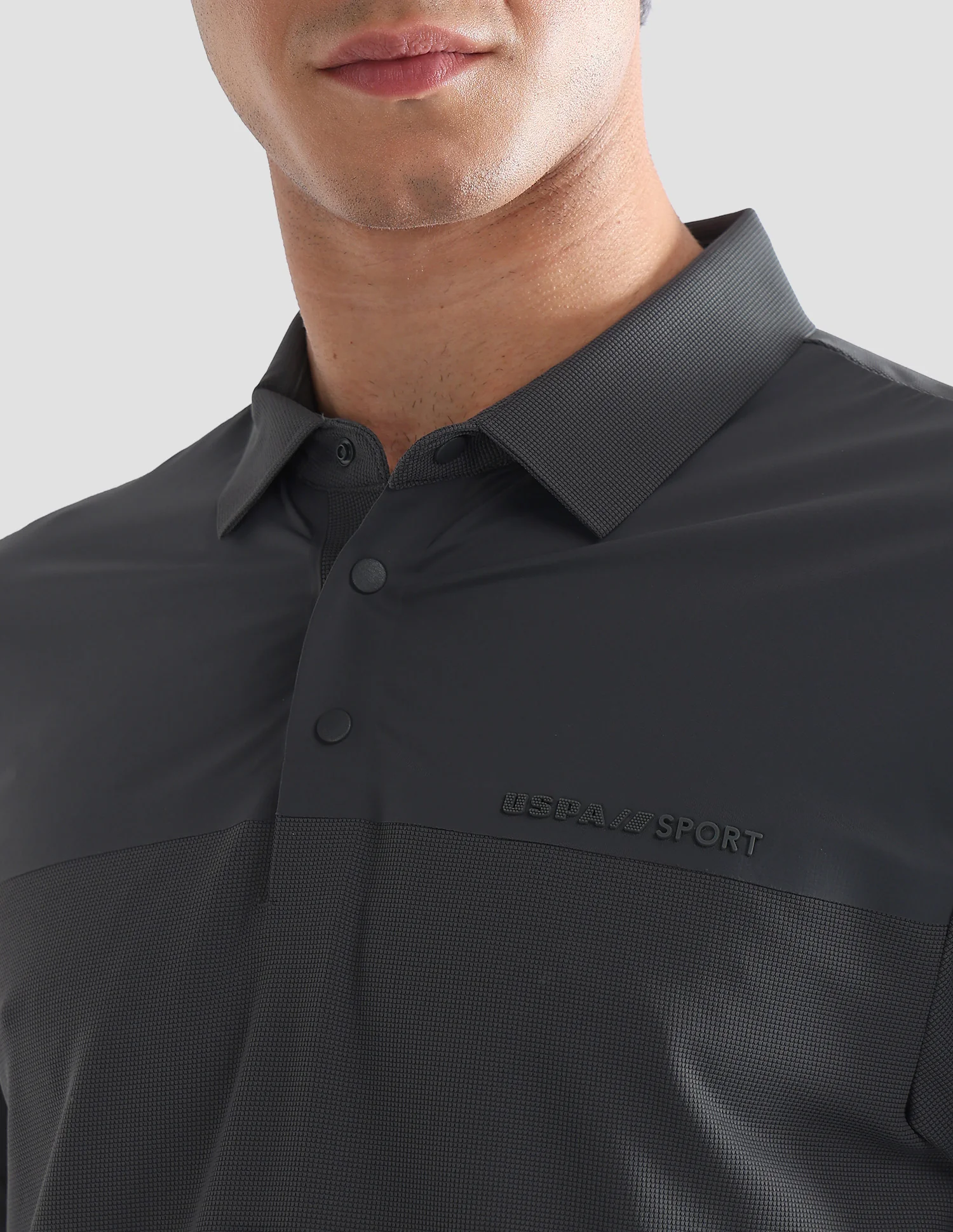 Solid Slim Fit Active Polo Shirt - Image 7