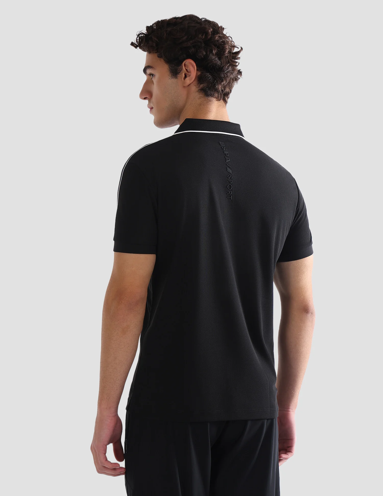 Solid Slim Fit Active Polo Shirt - Image 5