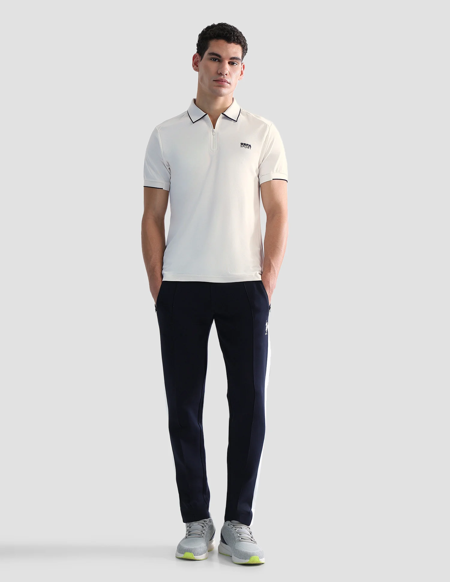 Solid Slim Fit Active Polo Shirt - Image 3