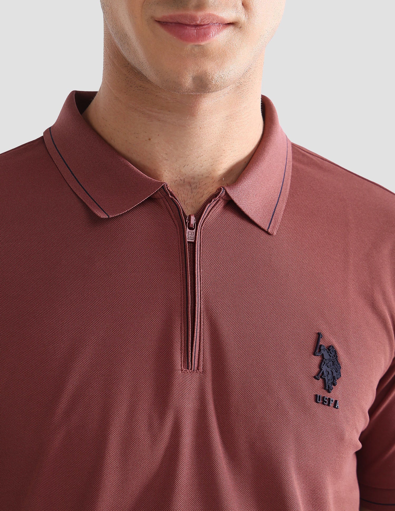 Solid Slim Fit Active Polo Shirt - Image 7