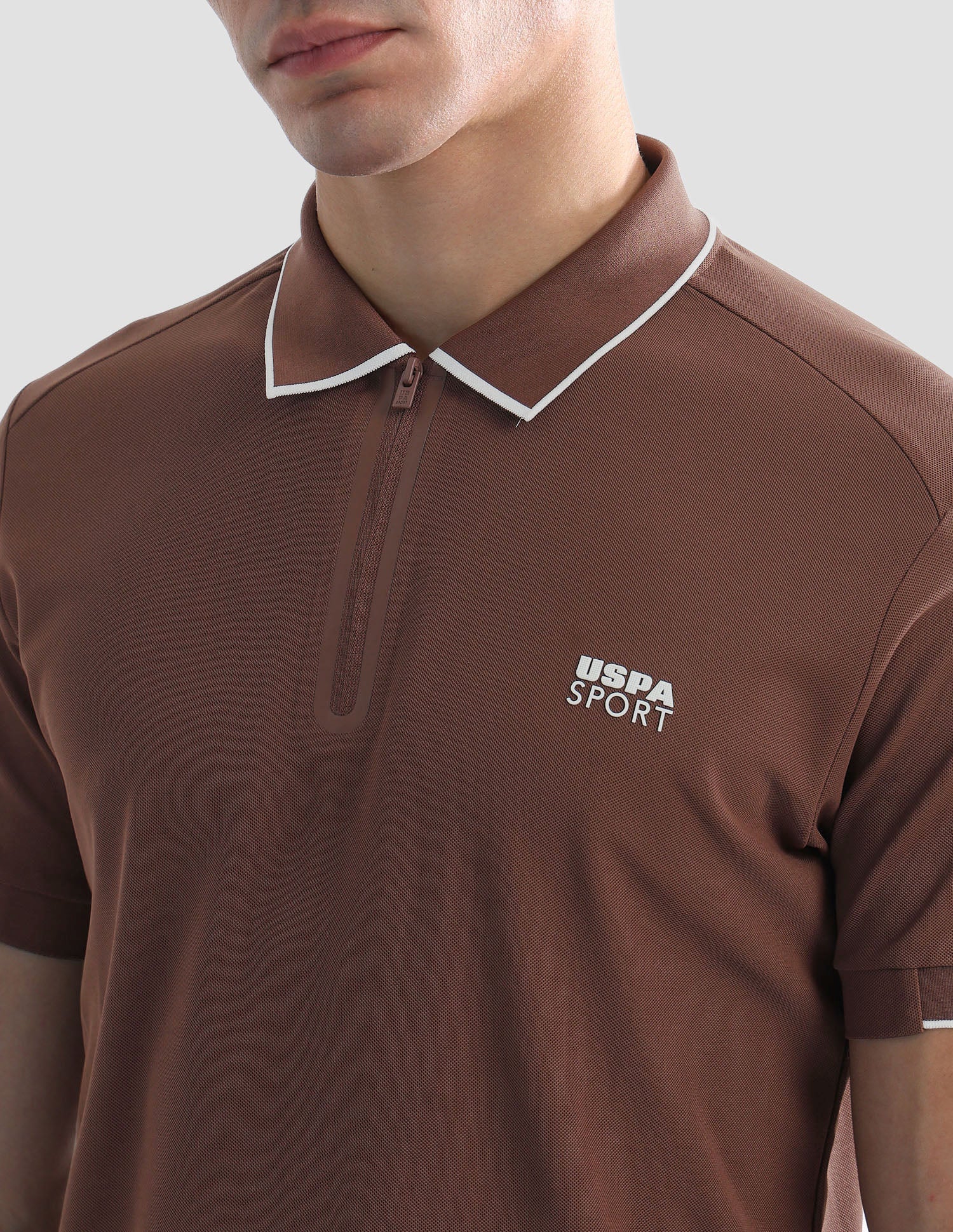 Solid Slim Fit Active Polo Shirt - Image 7