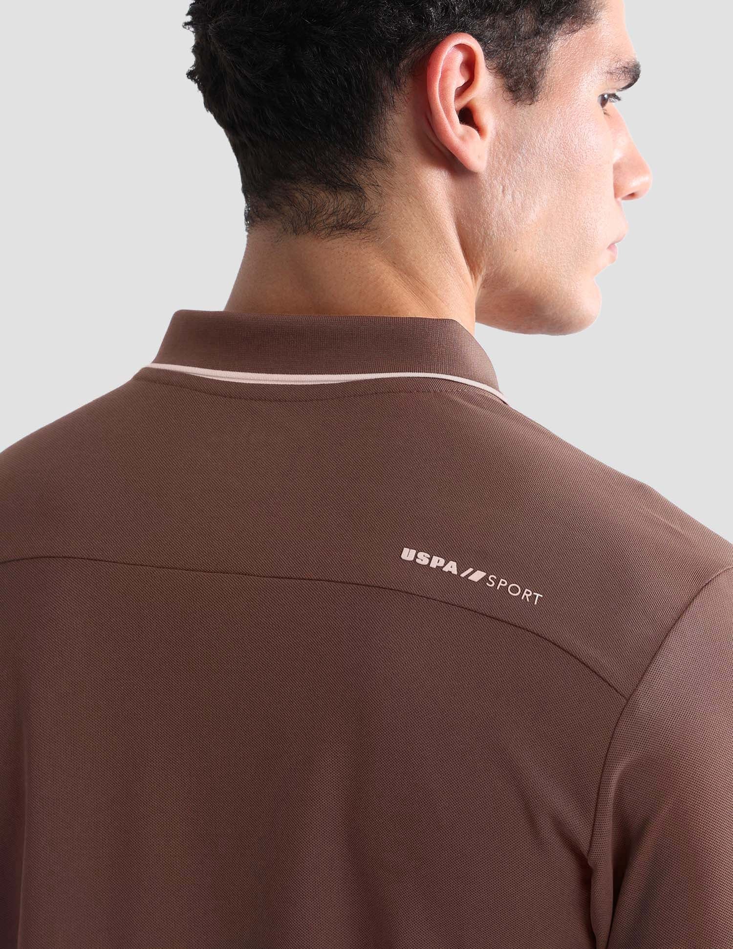 Solid Slim Fit Active Polo Shirt - Image 9