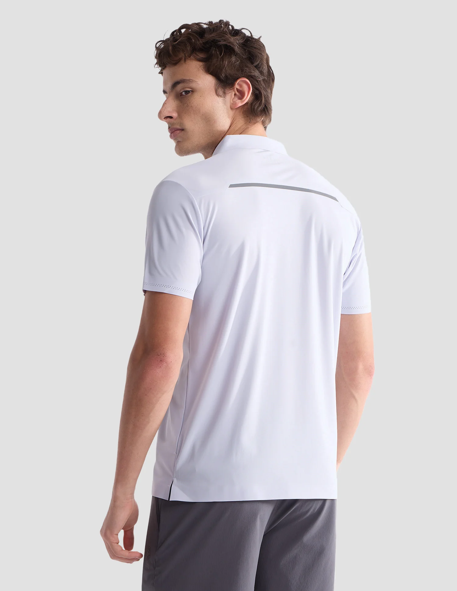Solid Slim Fit Active Polo Shirt - Image 5
