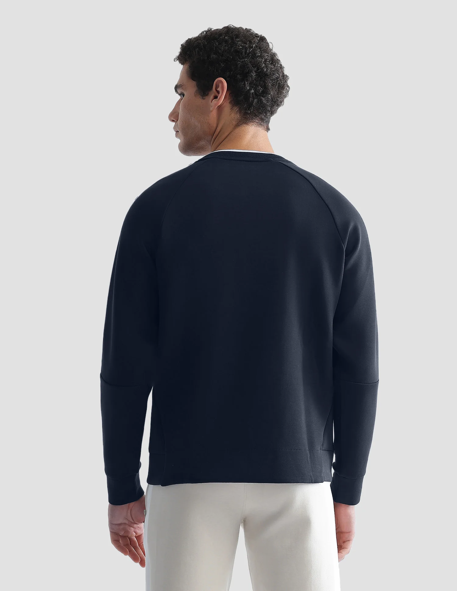 Solid Slim Fit Active Sweatshirt - Image 5