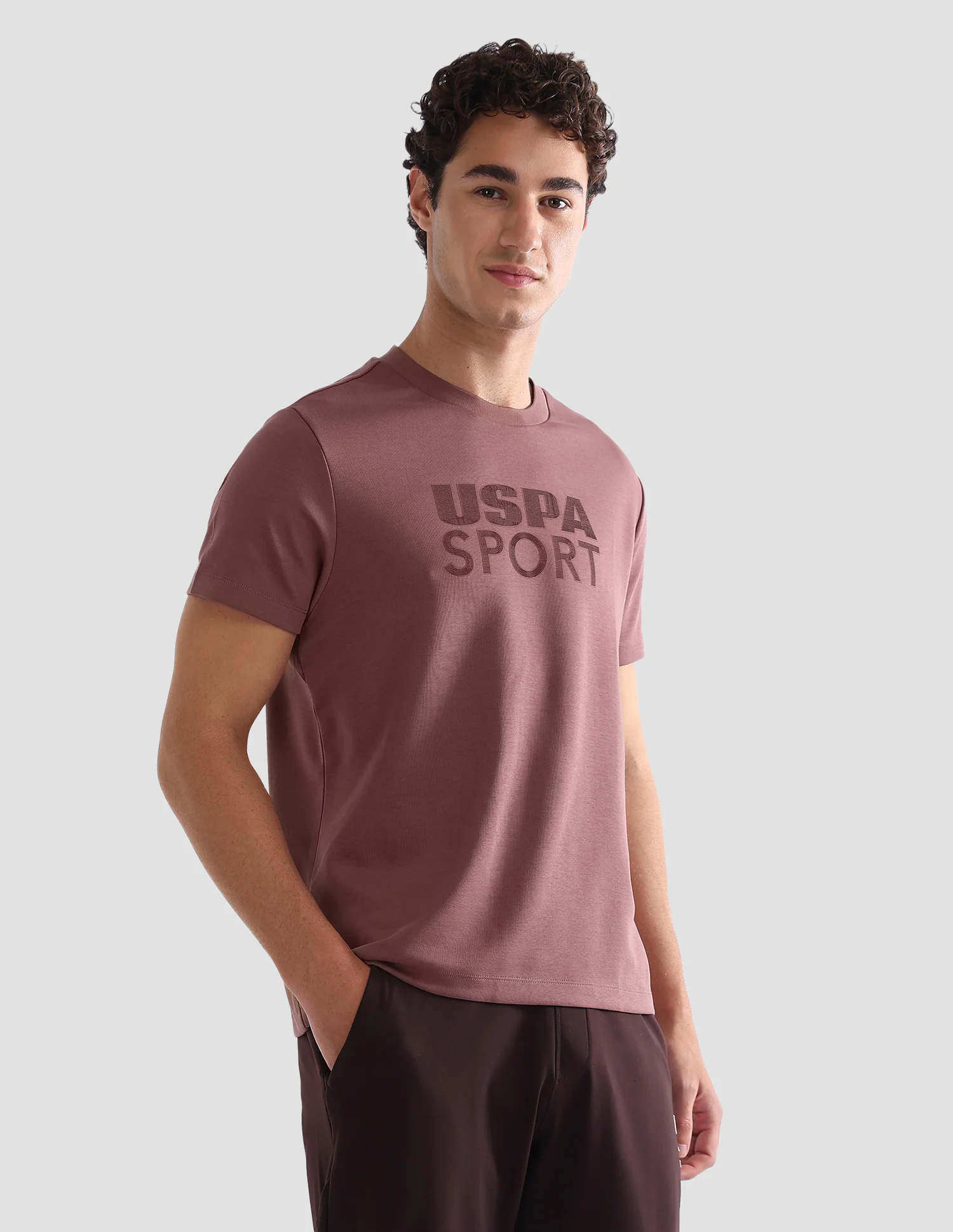 Solid Slim Fit Active T-Shirt - Image 4