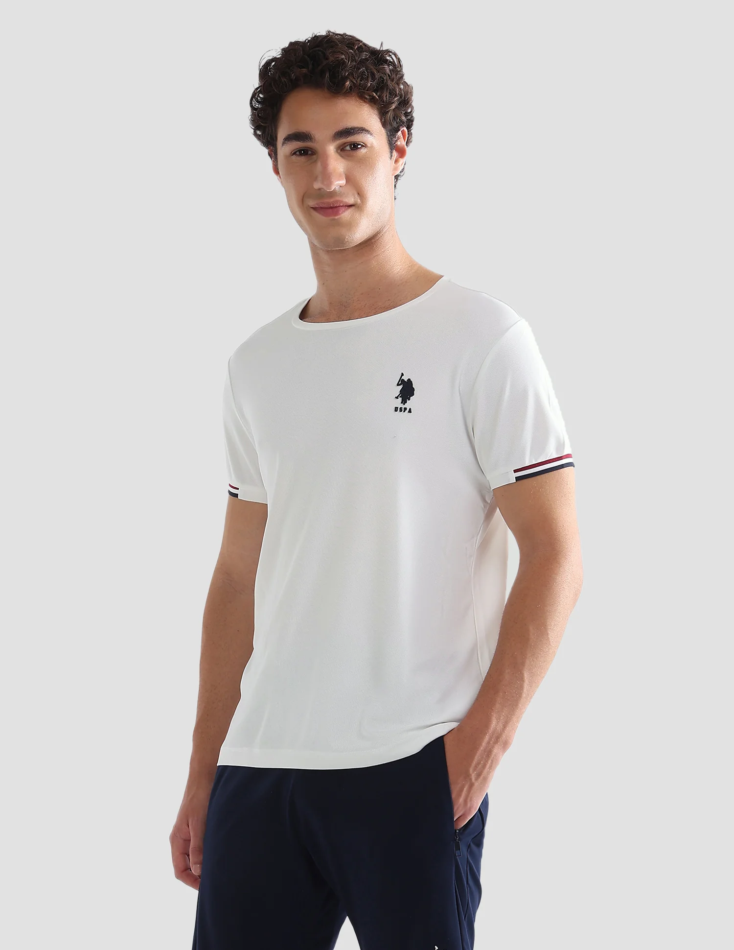 Solid Slim Fit Active T-Shirt - Image 4