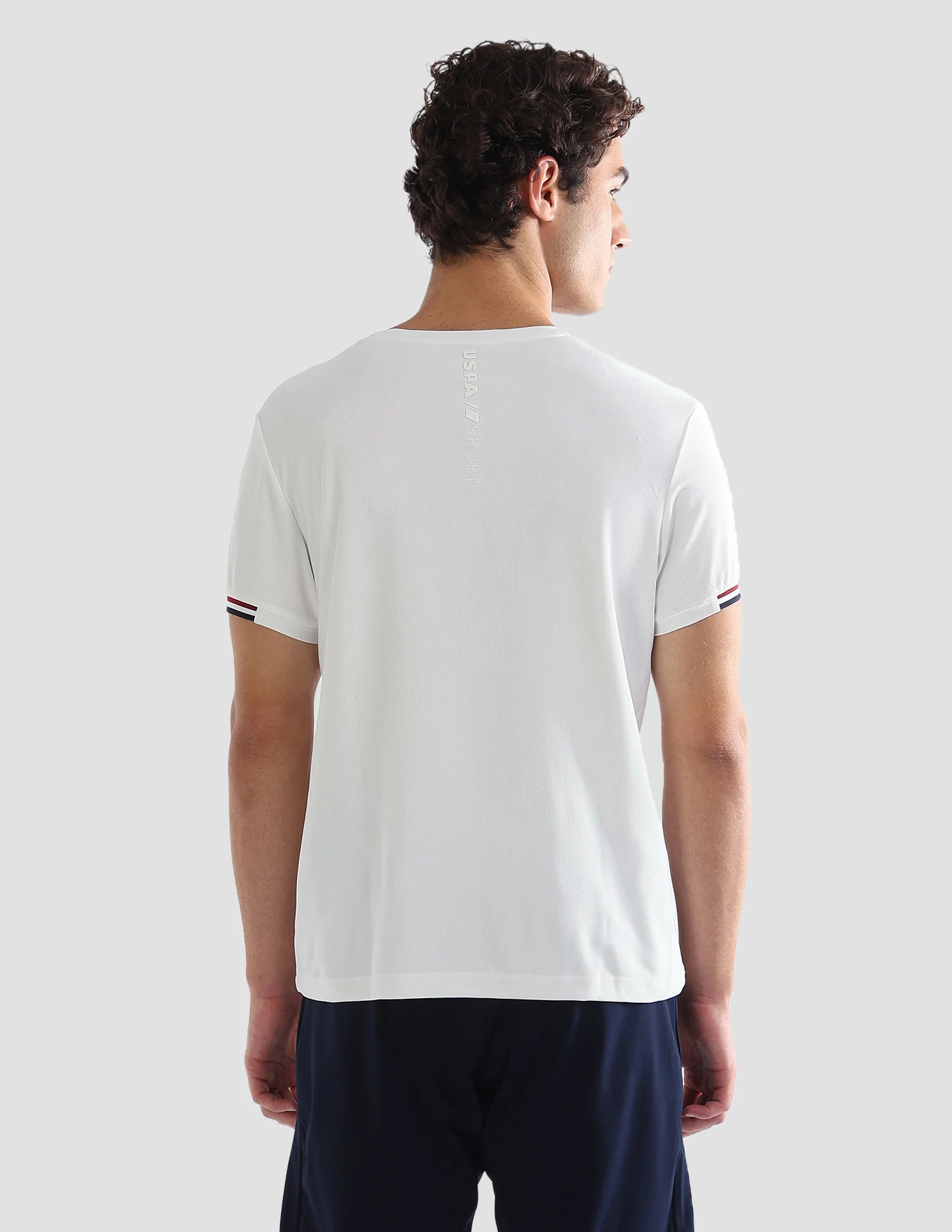 Solid Slim Fit Active T-Shirt - Image 5