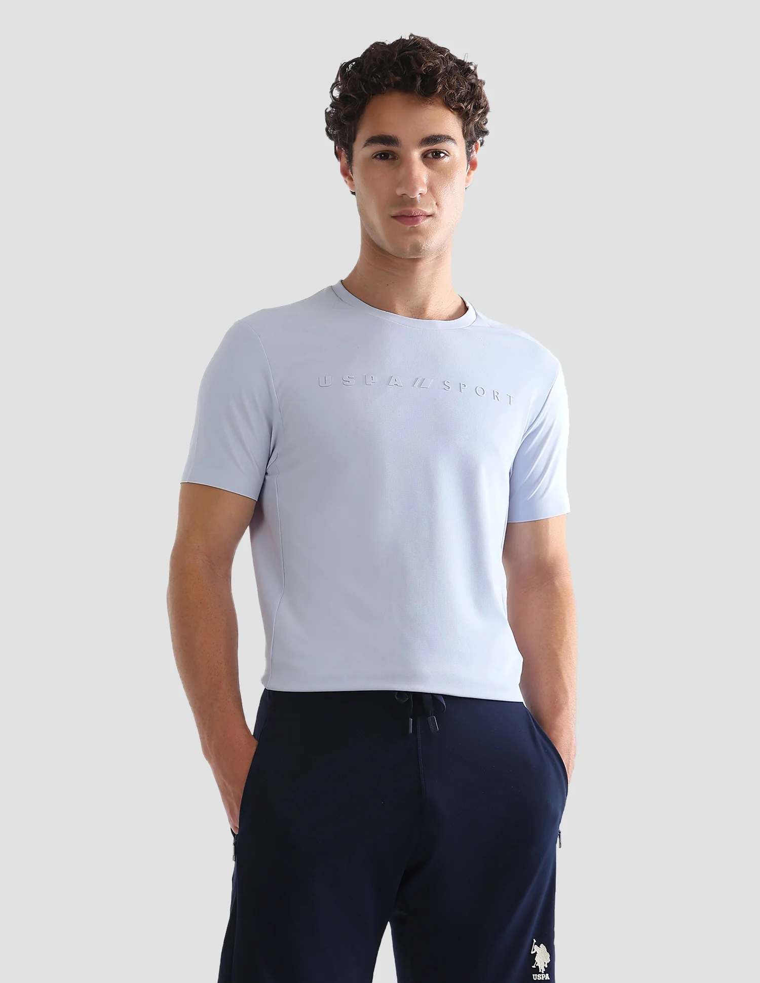Solid Slim Fit Active T-Shirt