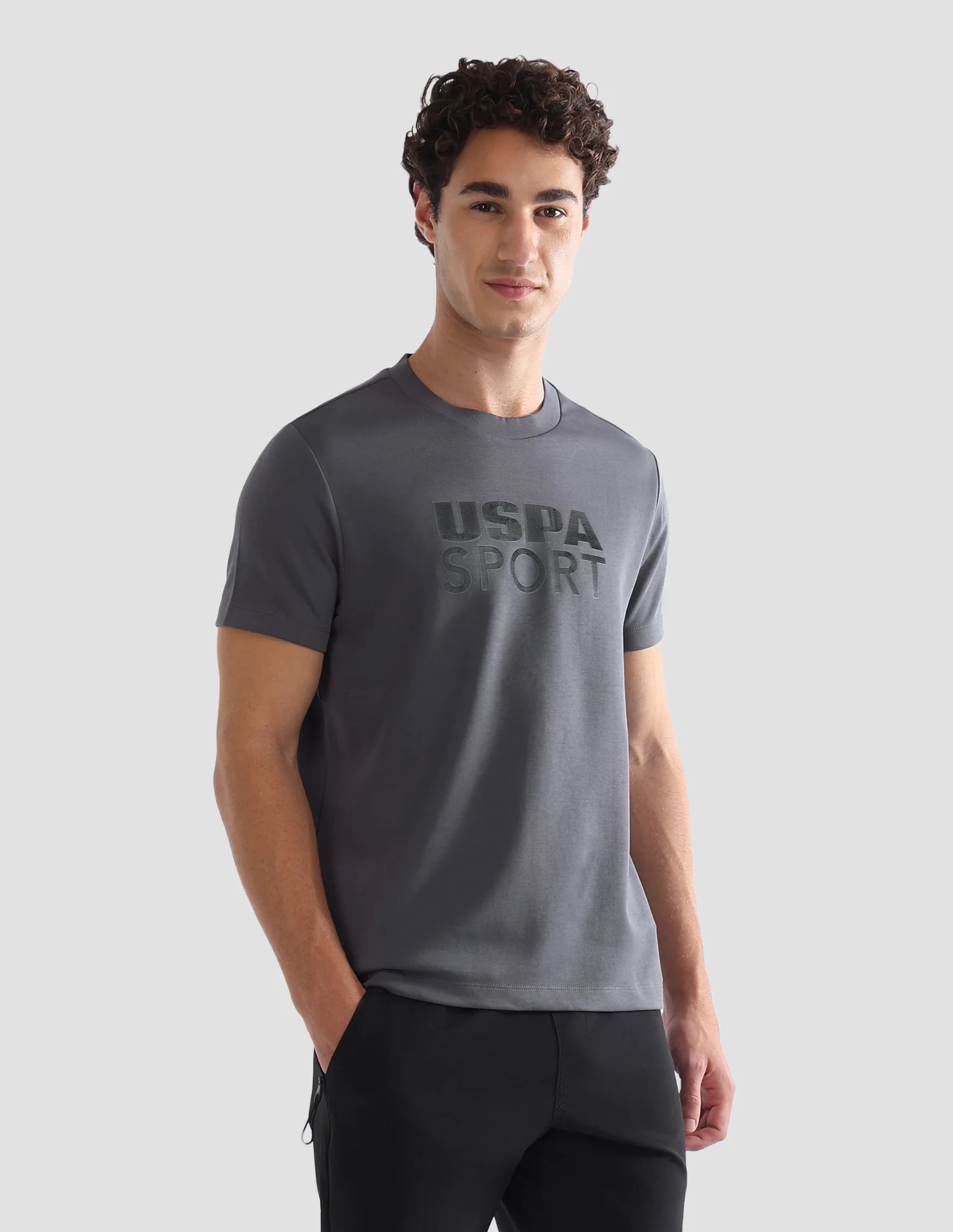 Solid Slim Fit Active T-Shirt - Image 4