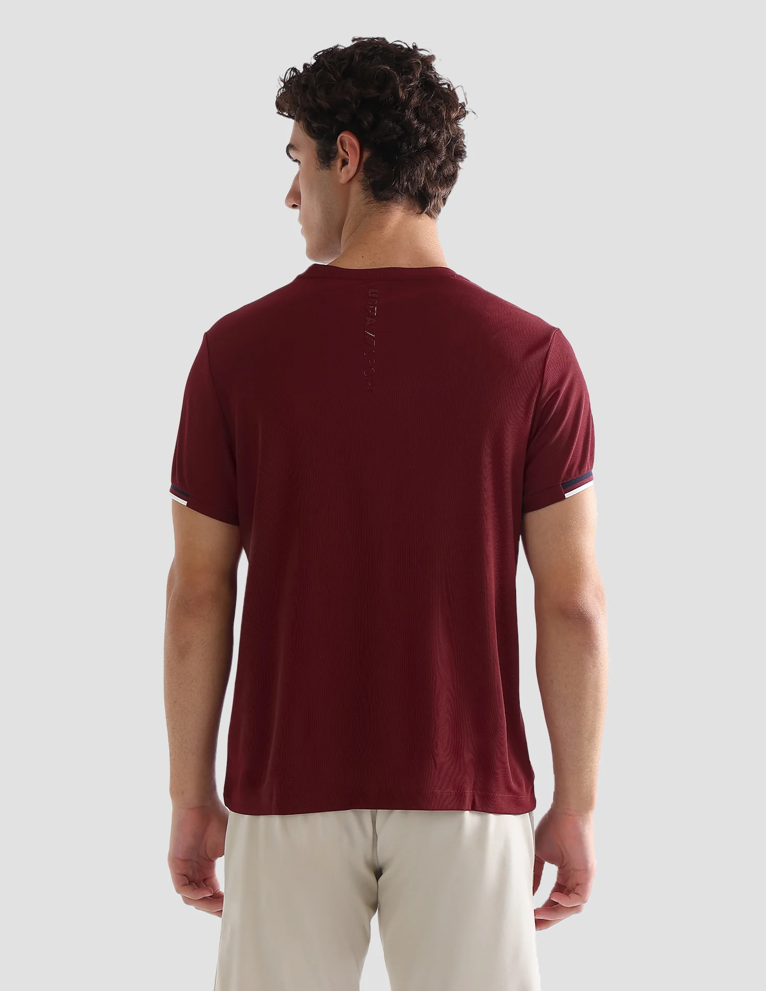 Solid Slim Fit Active T-Shirt - Image 5
