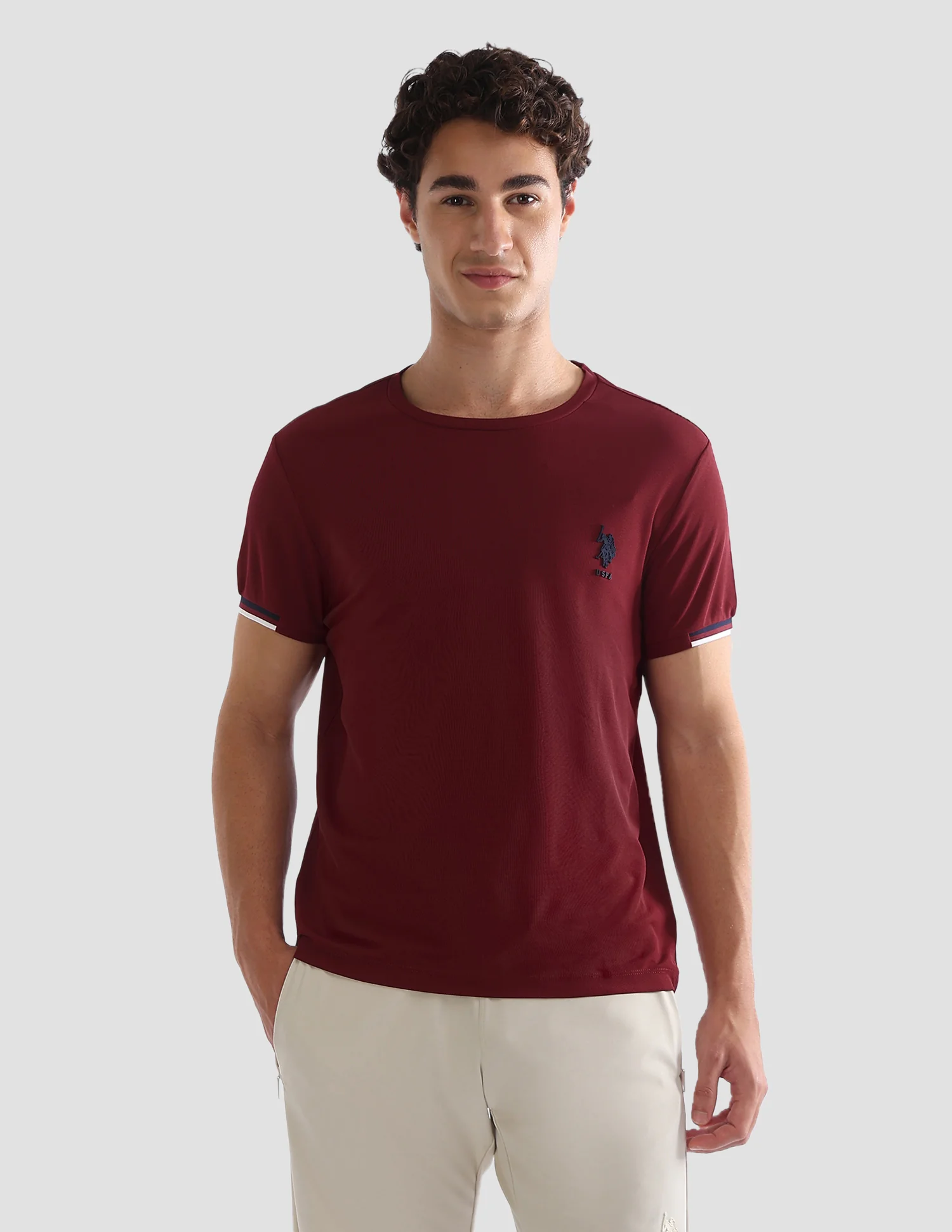 Solid Slim Fit Active T-Shirt - Image 6