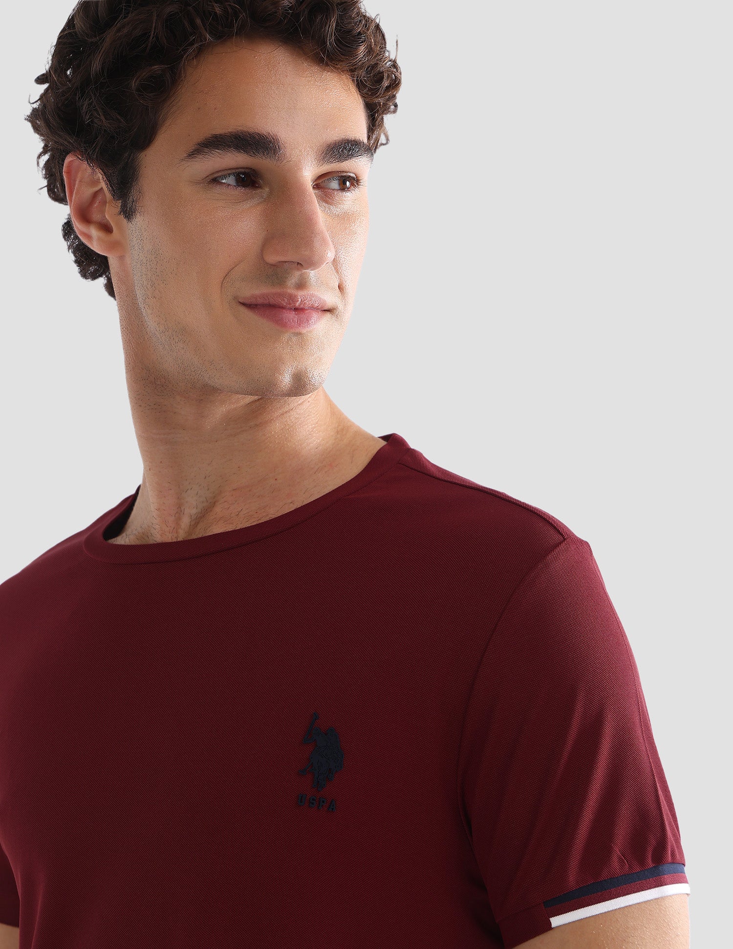 Solid Slim Fit Active T-Shirt - Image 7