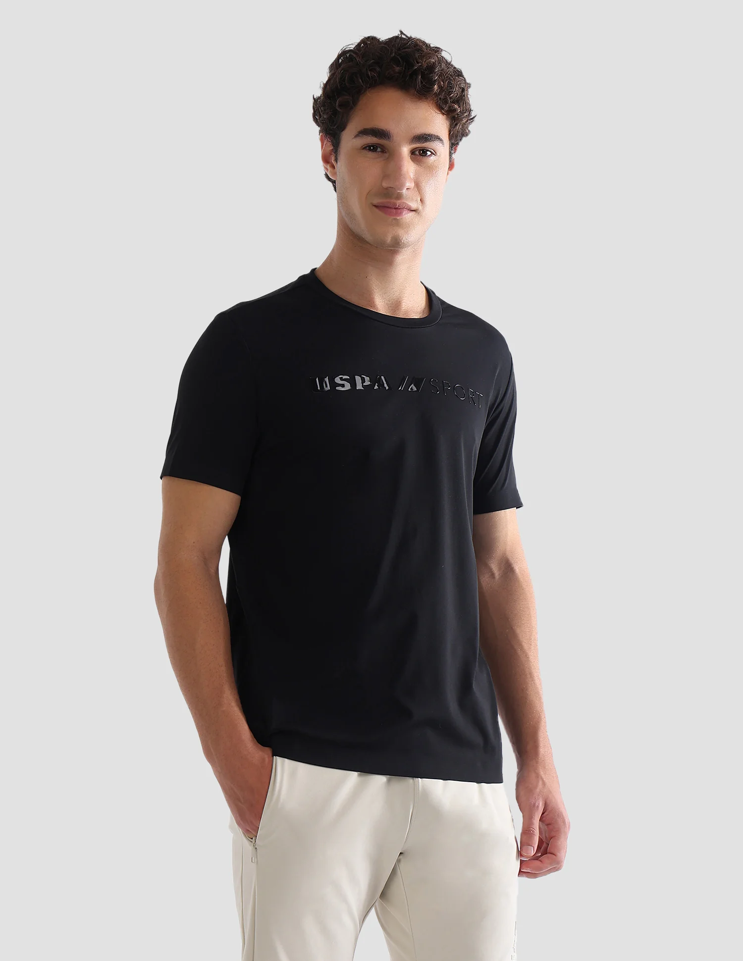 Solid Slim Fit Active T-Shirt - Image 4