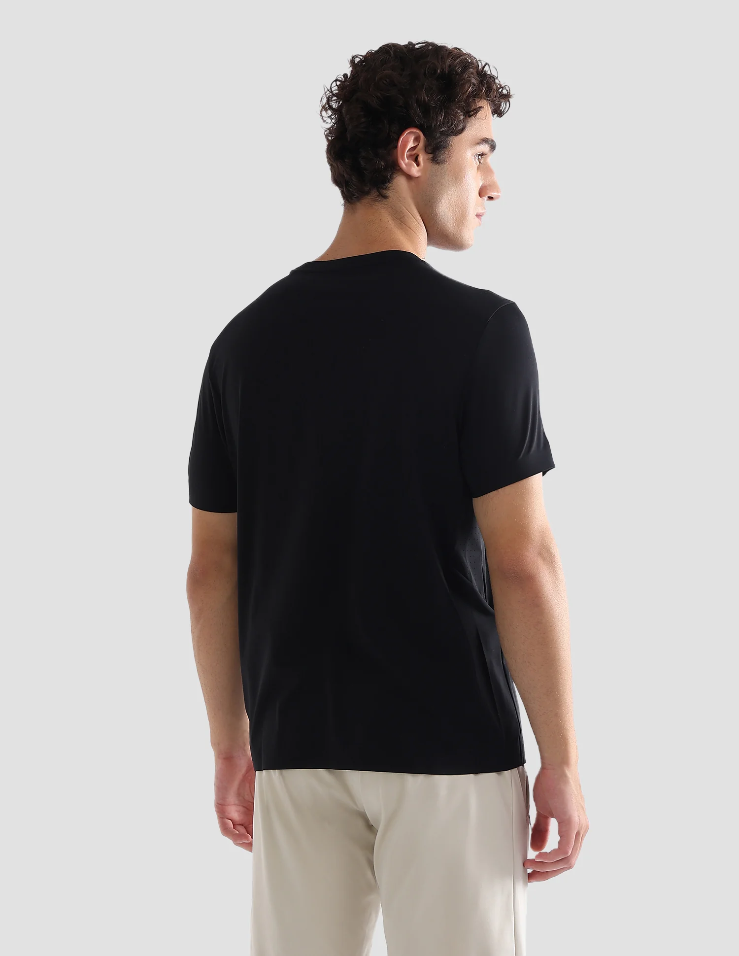 Solid Slim Fit Active T-Shirt - Image 5