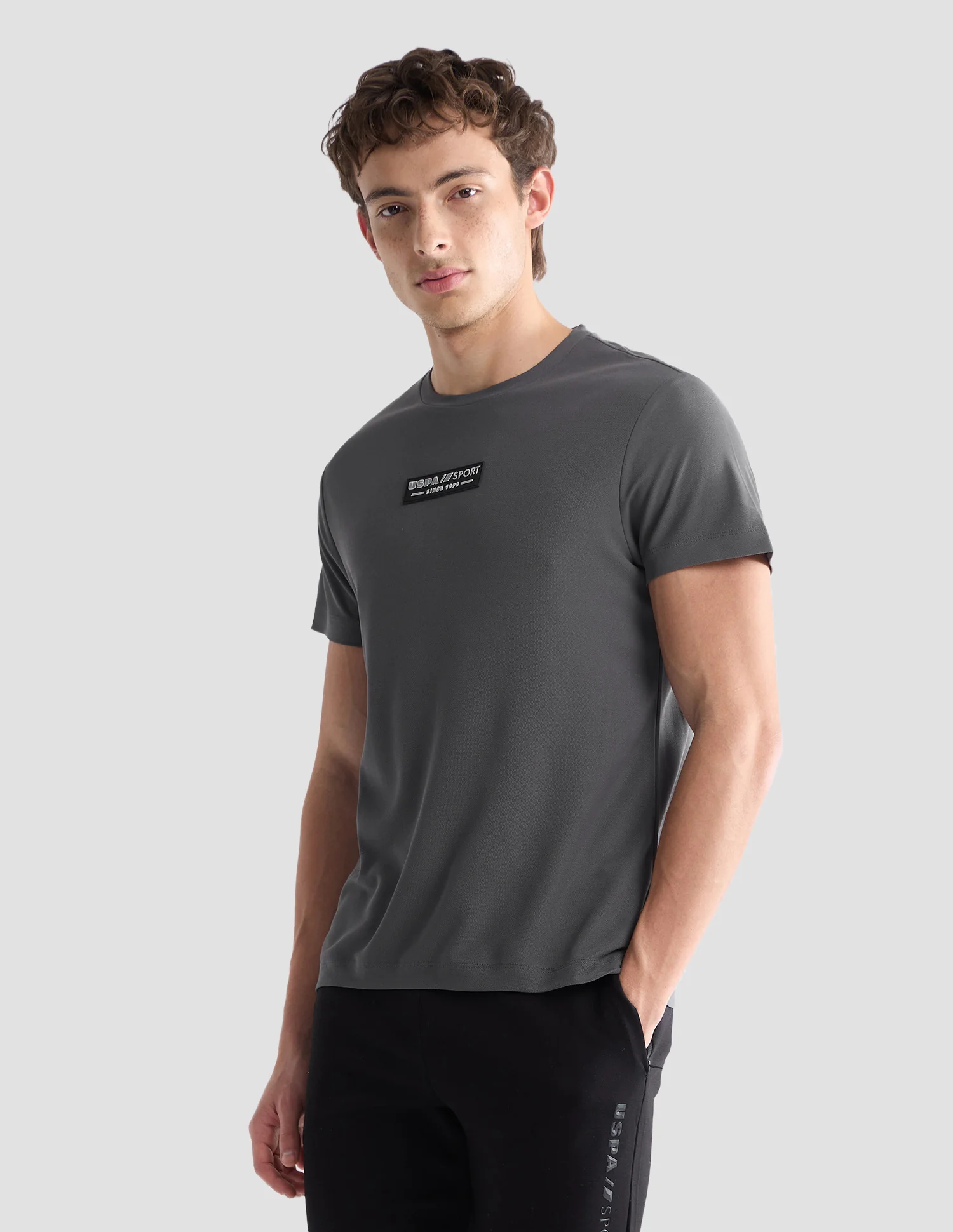 Solid Slim Fit Active T-Shirt - Image 4