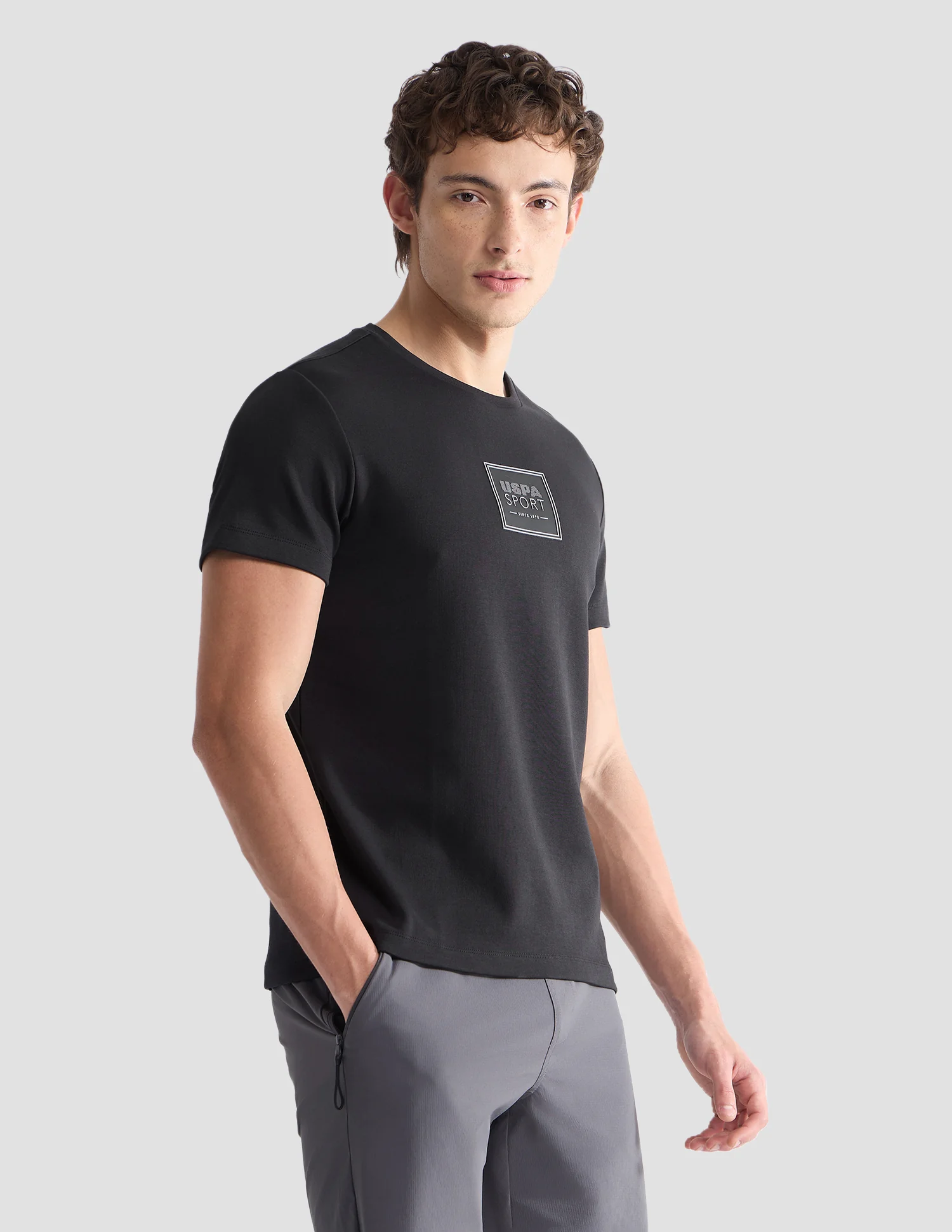 Solid Slim Fit Active T-Shirt - Image 4