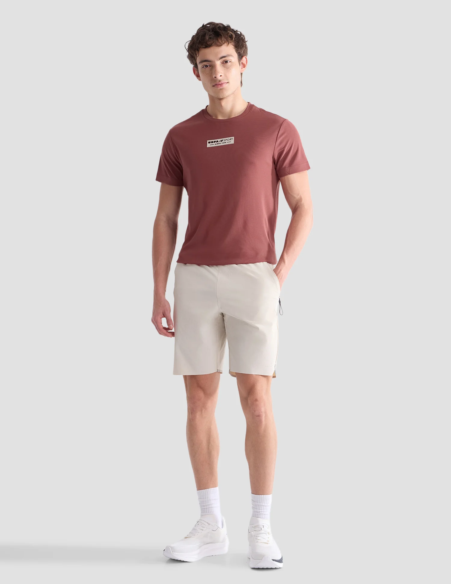 Solid Slim Fit Active T-Shirt - Image 3