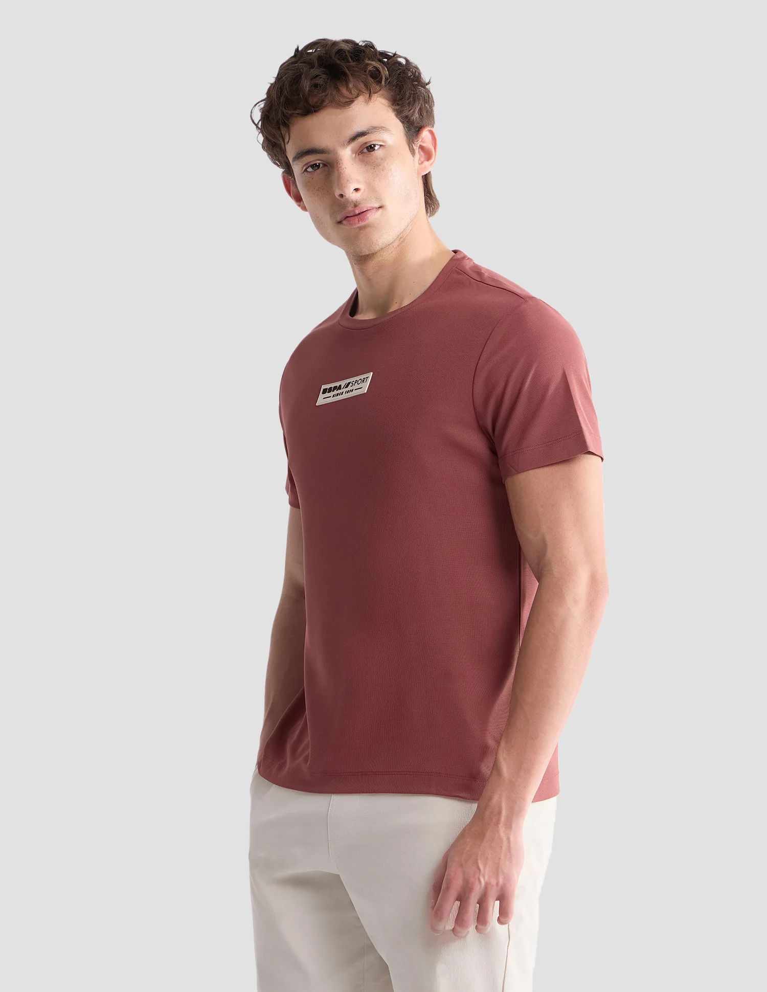 Solid Slim Fit Active T-Shirt - Image 4