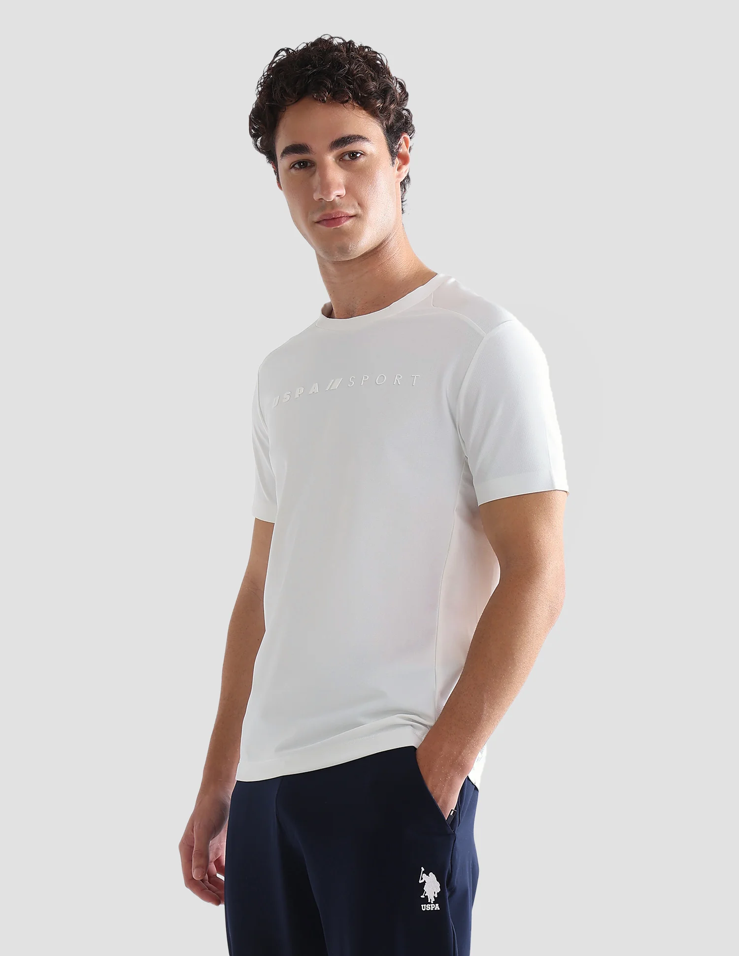 Solid Slim Fit Active T-Shirt - Image 4