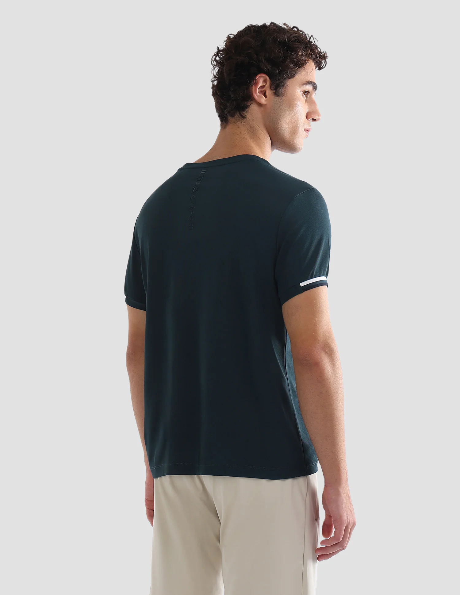 Solid Slim Fit Active T-Shirt - Image 5